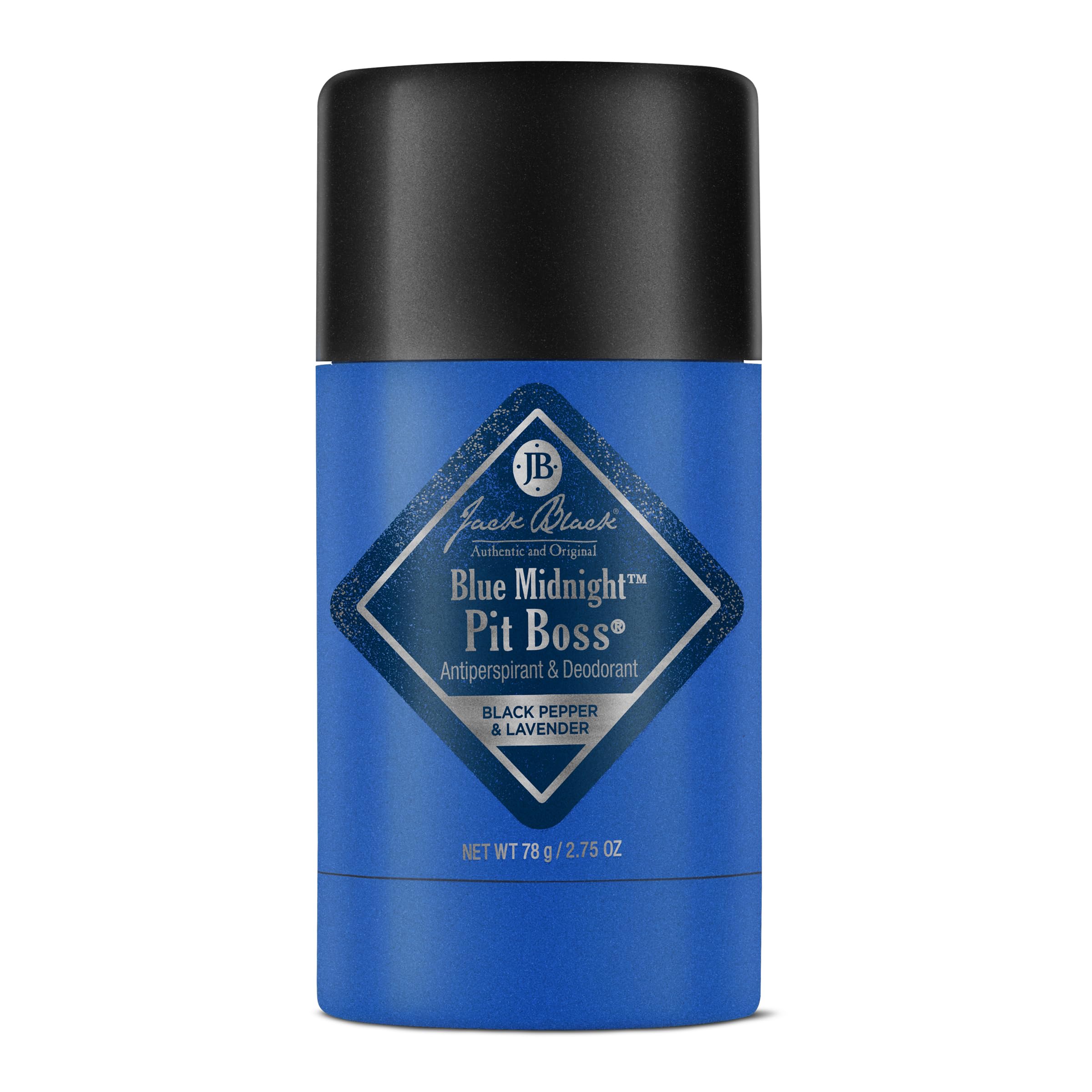 Jack Black Blue Midnight Pit Boss Mens Deodorant, 2.75 Oz. - Mens Stick Deodorant, Antiperspirant For Men, Maximum Odor & Sweat