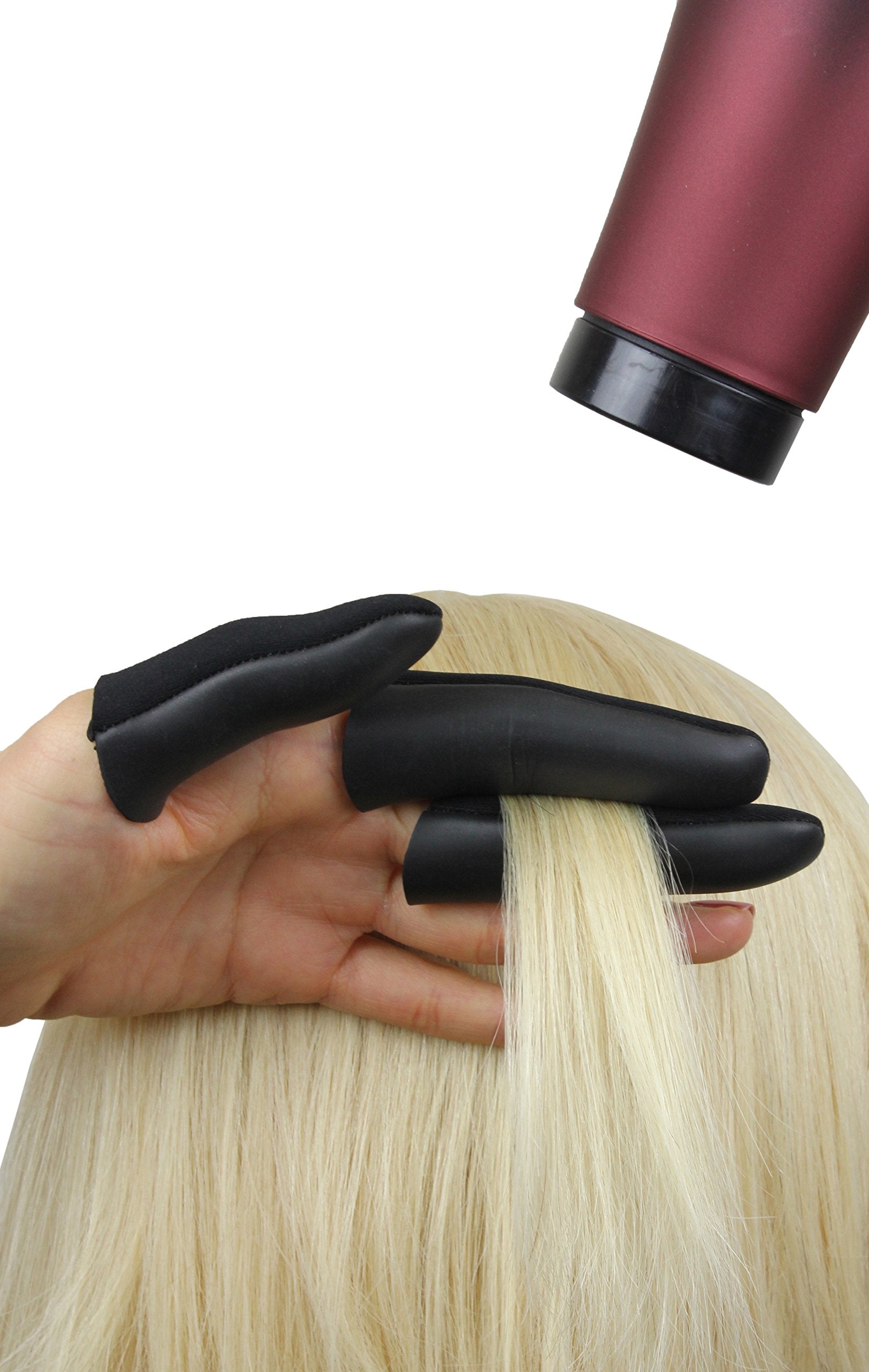 Jatai Heat Shield - Professional High Heat Resistant Finger Protection Guards For Curling And Flat Irons, Wands, Blow Dryers - 3