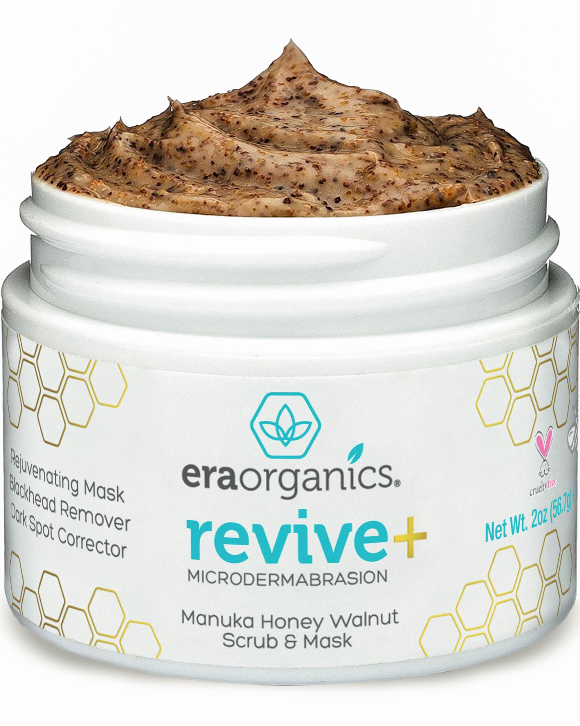 Manuka Honey Exfoliating Face Scrub - Gentle Microdermabrasion Face Exfoliator to Help Smooth, Soften & Balance with Moisturizin