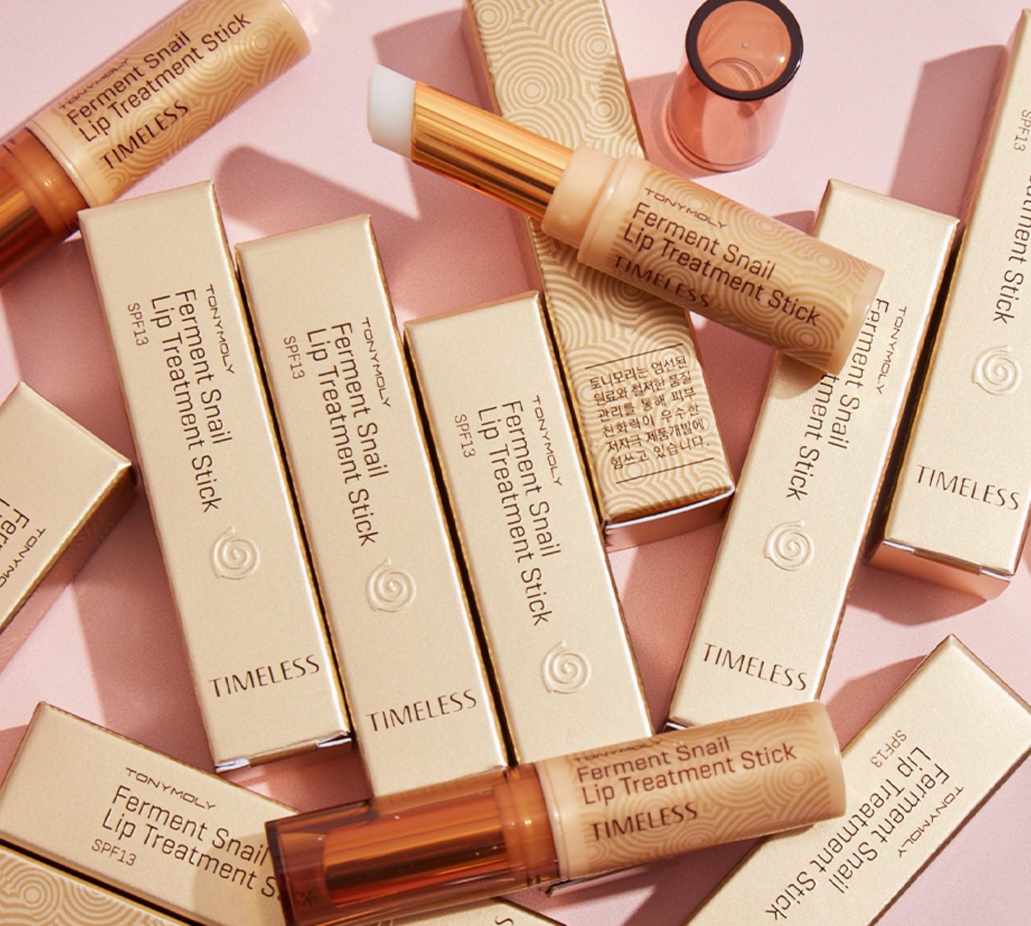 Tonymoly Timeless Ferment Snail Lip Treatment Stick, Protects & Repairs Skin For Healthier And Younger Looking Lips, 3.5 G.