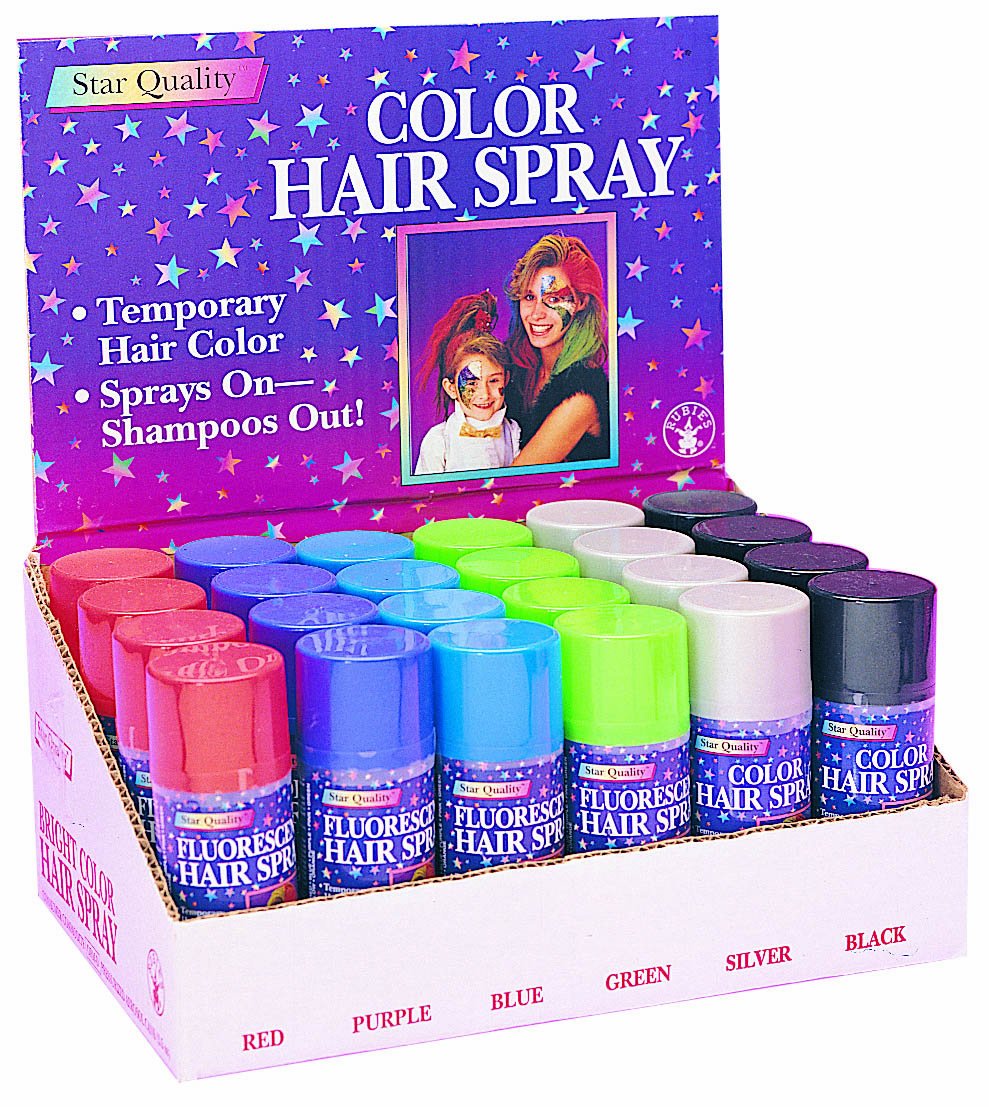 Rubie's Bright Color Hairspray, Red , 3 Ounce (Pack of 1)
