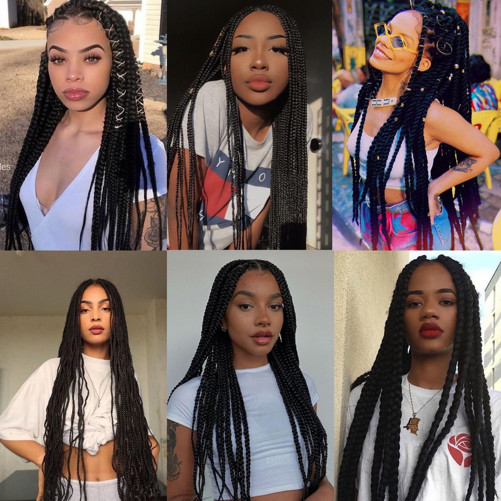 Liang Dian Braiding Hair Pre Stretched Ombre 48 Inch 8 Packs Synthetic Crochet Braids Hot Water Setting Professional Soft Yaki T