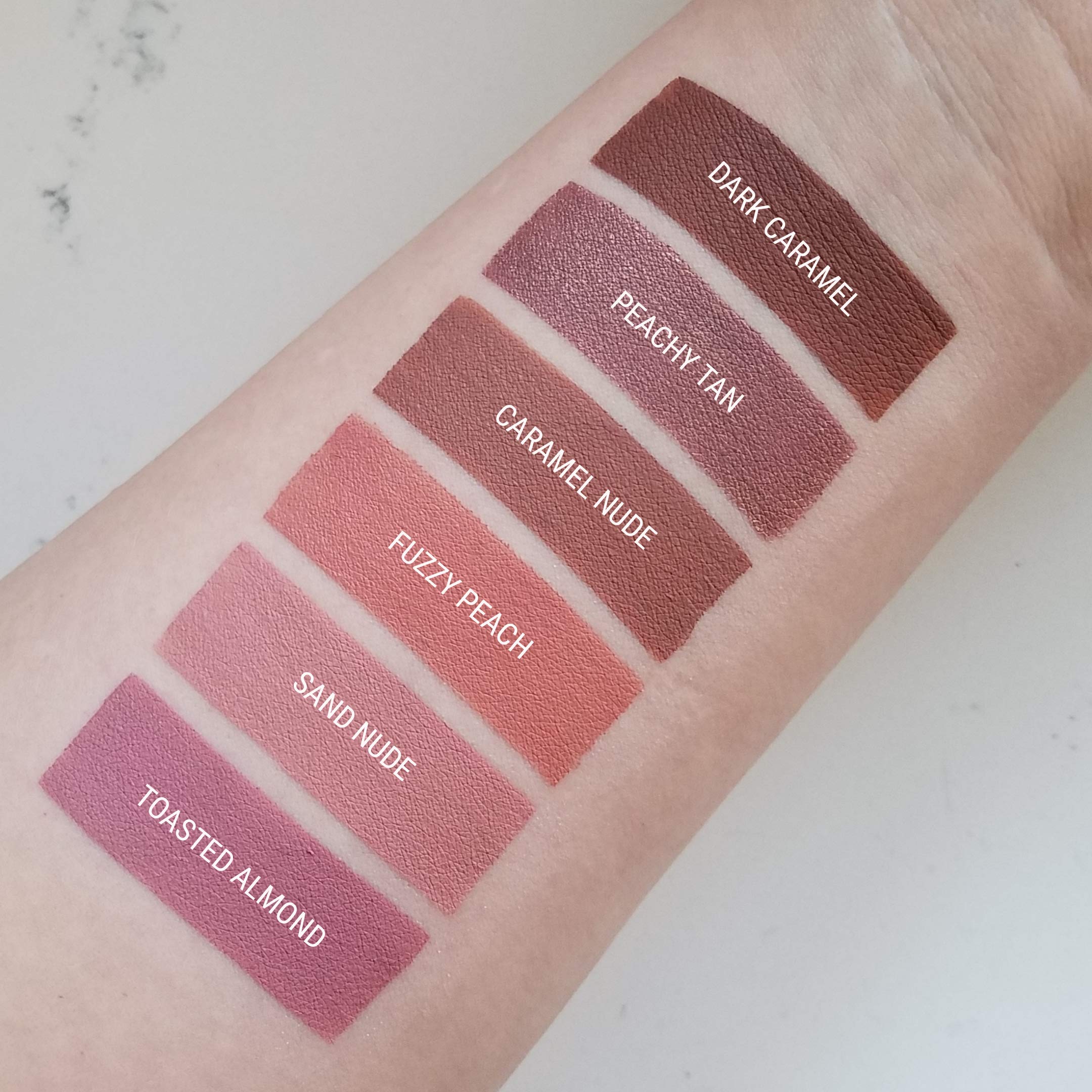 Aromi Tan Metallic Liquid Lipstick | Sepia Bronze Lip Color With Shimmery Finish, Vegan, Cruelty-Free, Long-Lasting, Smudge-Proo