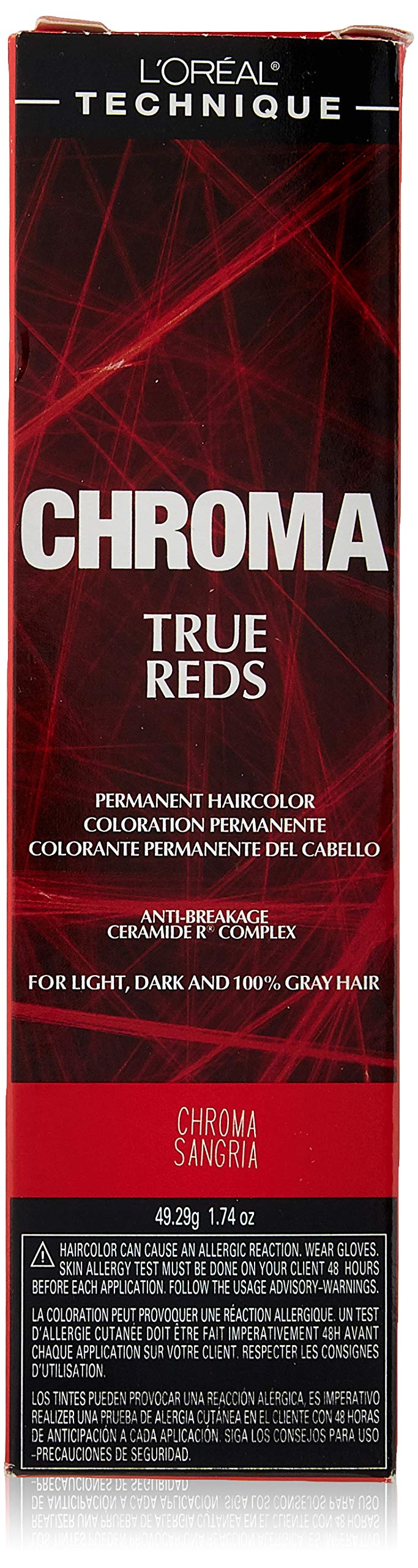 Loreal Paris Chroma True Reds Permanent Hair Color, Chroma Sangria