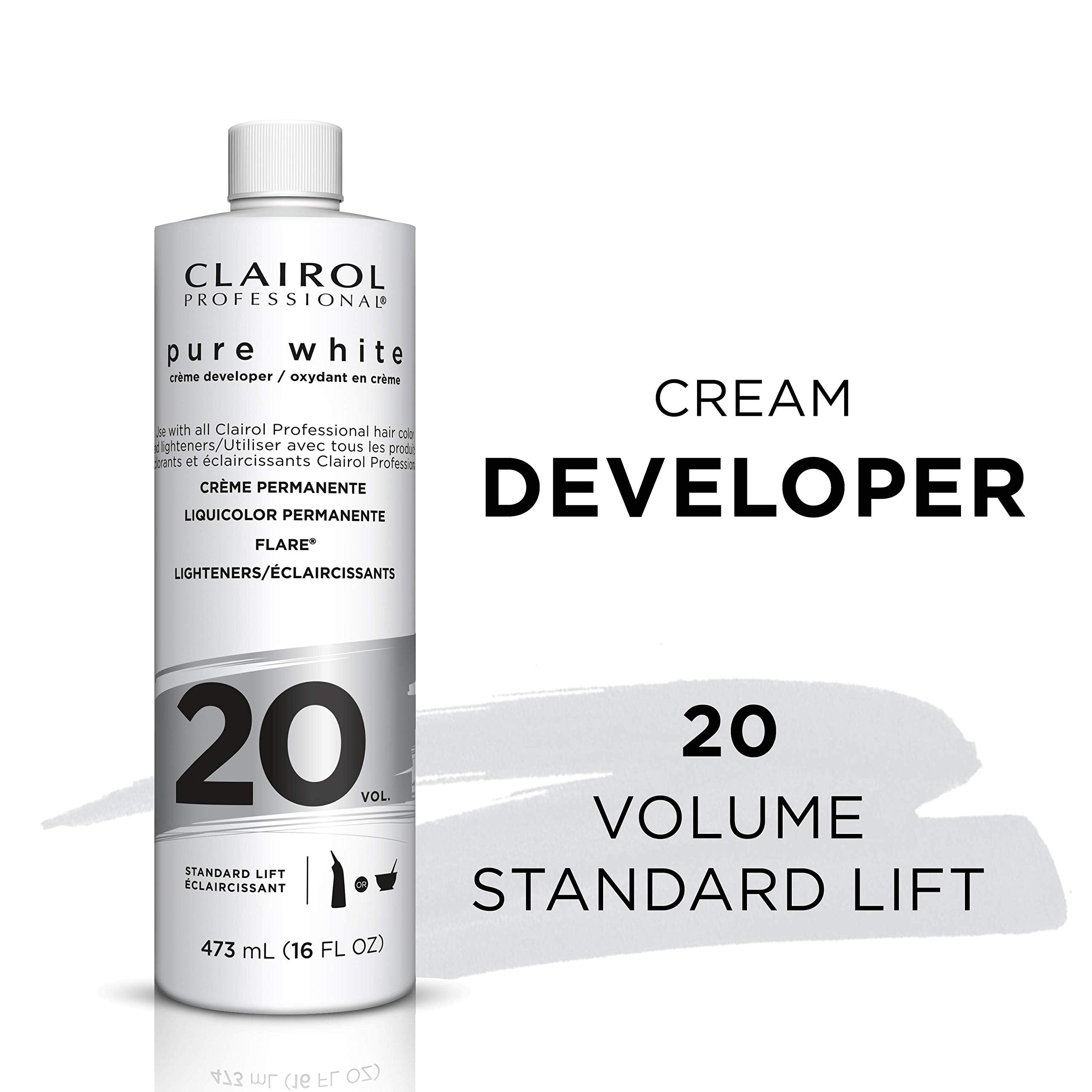 Clairol Professional Pure White 20 Volume Crme Developer, 16 Oz (Pack Of 1)