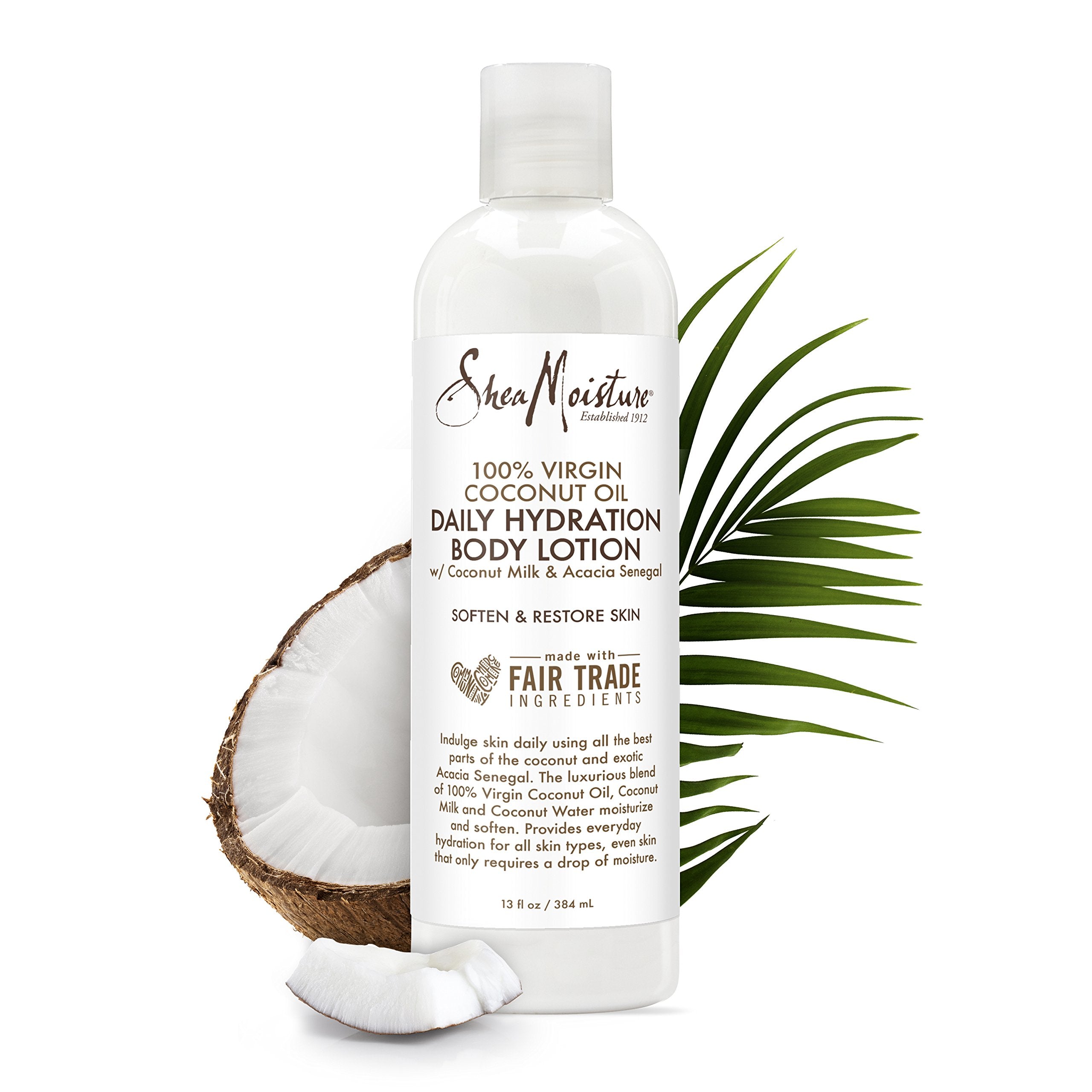 100% Virgin Coconut Oil Daily Hydration Body Lotion By Shea Moisture For Unisex - 13 Oz Body Lotion
