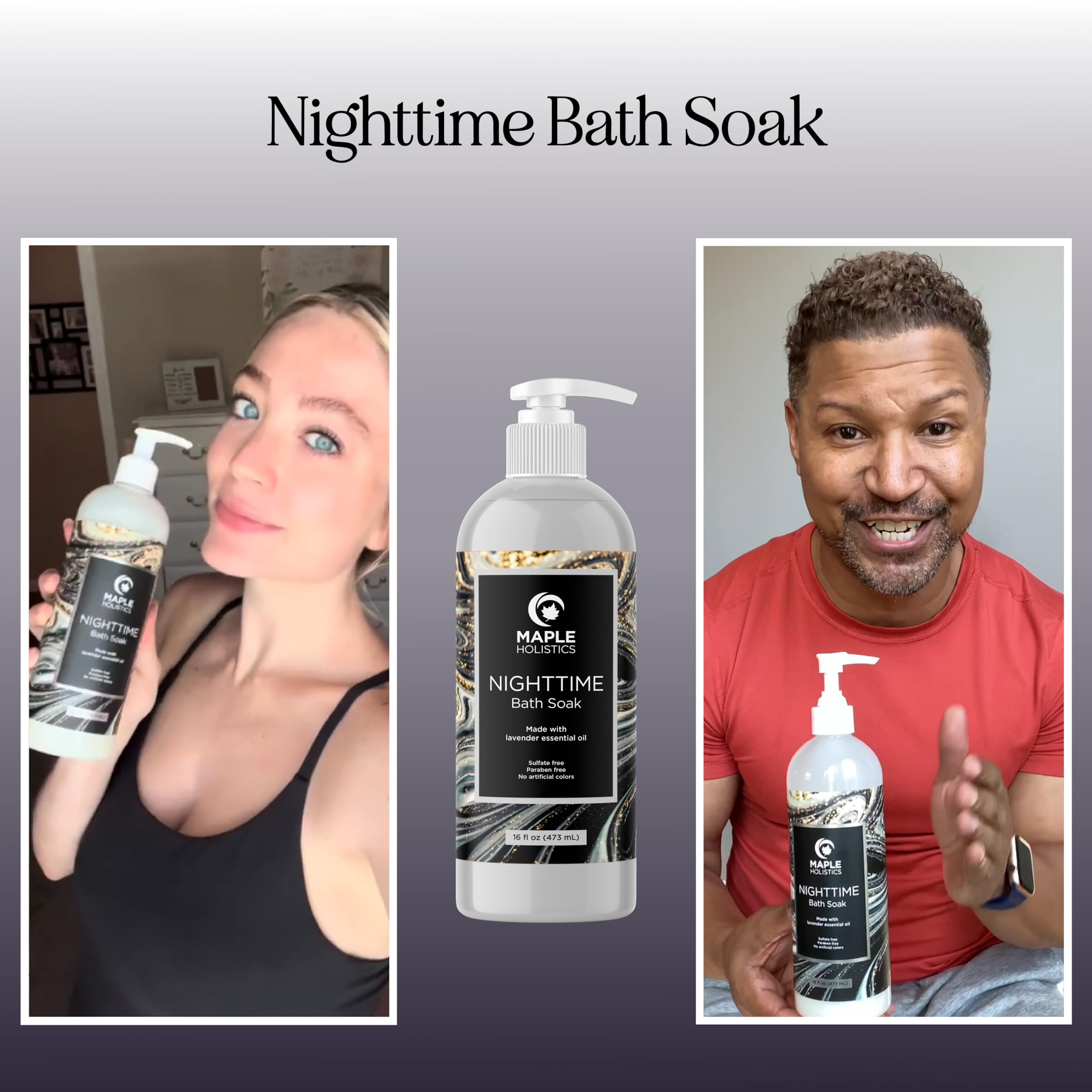 Luxury Nighttime Bubble Bath For Women - Aromatherapy Sleep Bath Soak For Women Relaxing And Nourishing Vegan Formula With Laven