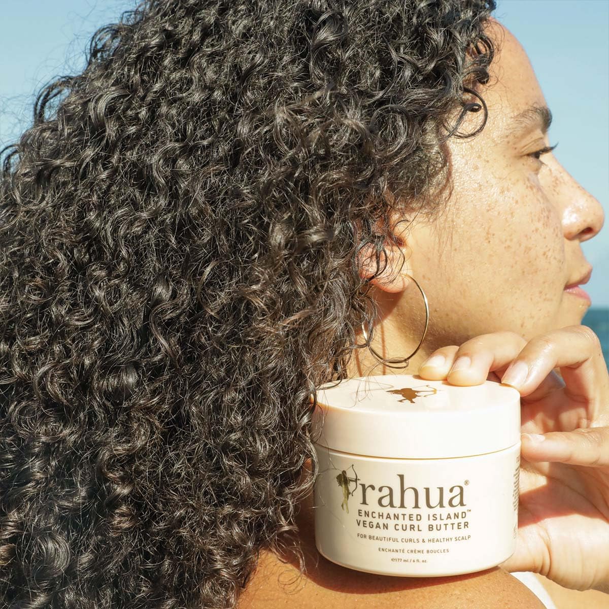 Rahua Enchanted Island Vegan Curl Cream Butter, 6 Fl Oz, Curly Hair Products For Scalp Care & Hair Care, Leave In Styling Cream