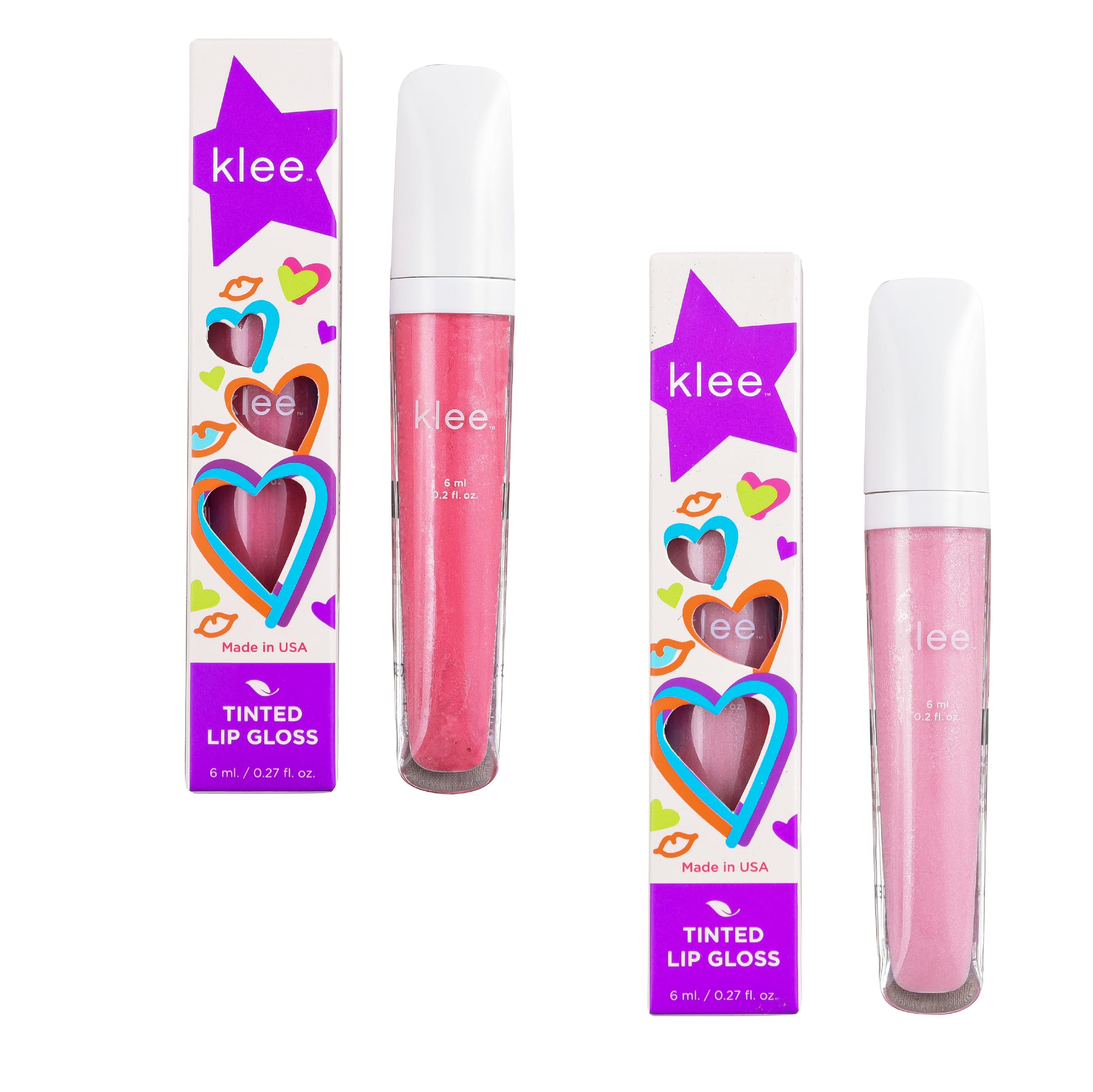 LunaStar Klee Naturals Flavored Lip Gloss Bundle. Perfect for kids and tweens. Gentle and NonToxic. Made in USA. (Tahoe Interlu