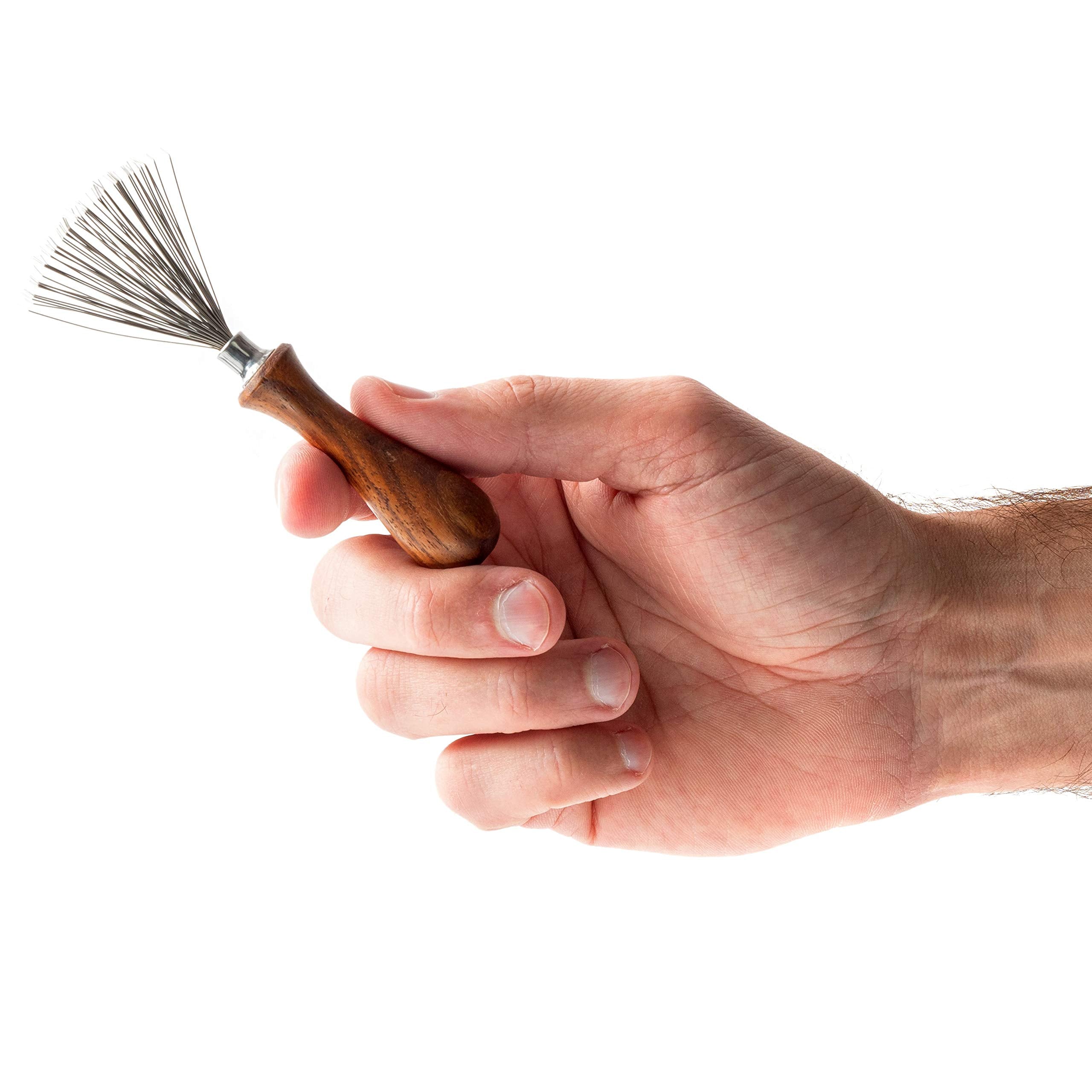 Zilberhaar Brush Cleaner - Beard And Hair Brush Cleaner Tool - Hand-Made Natural Hairbrush Cleaner Tool - 4.3 Inches Long And 1.