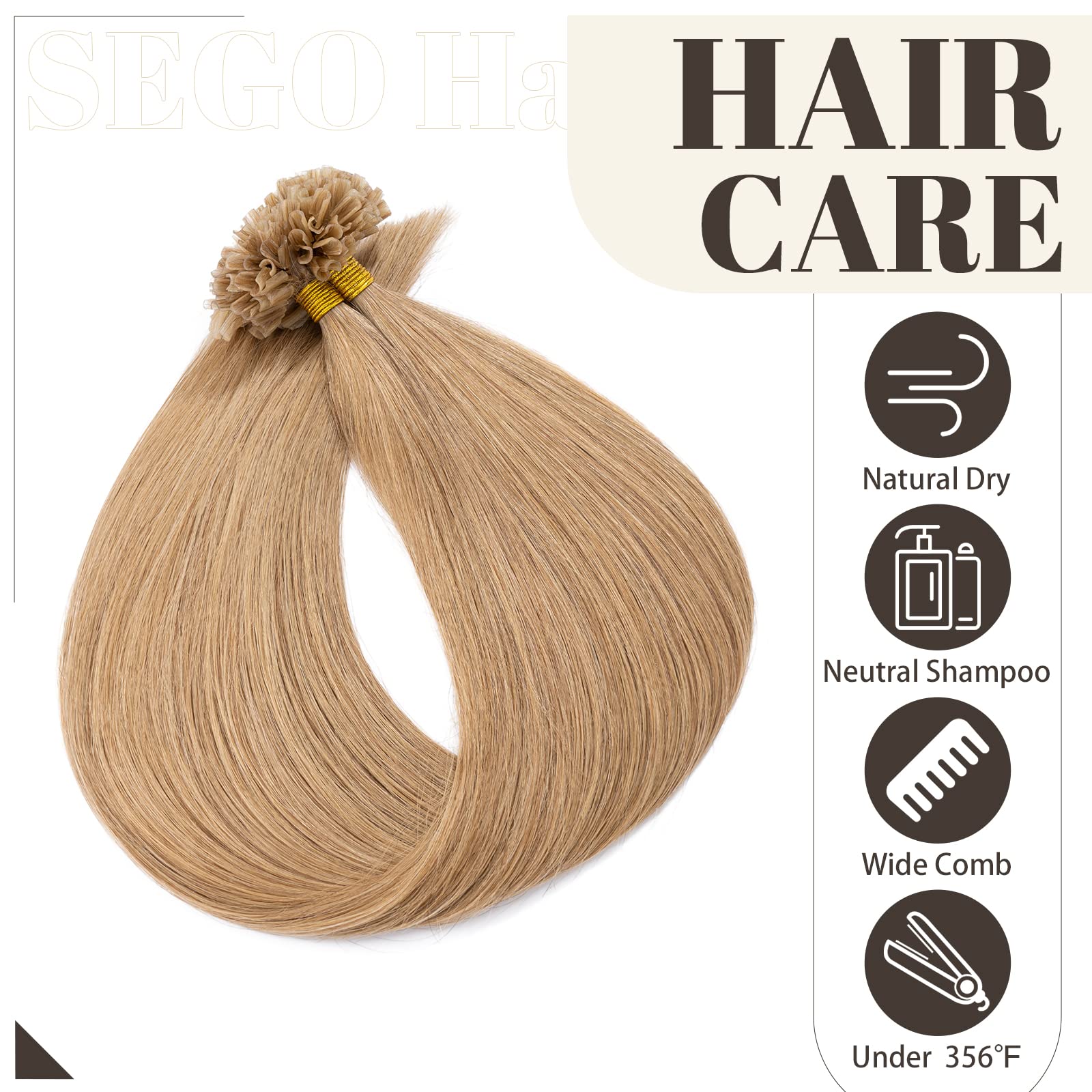 Pre Bonded U Tip Hair Extensions Human Hair 100 Strands Keratin Fushion Nail Tip Human Hair Extensions 100% Real Remy Hair Silky