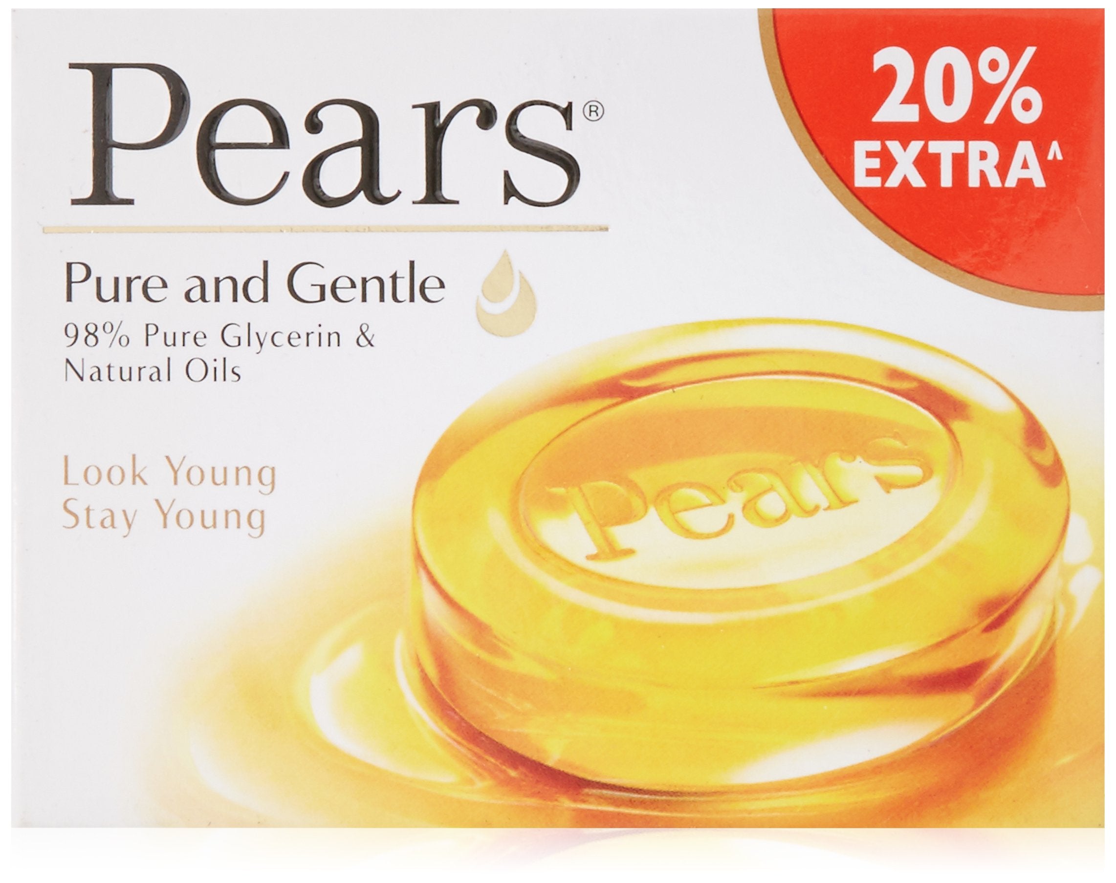 Pears Pure And Gentle Soap Bar, 125G (With 20% Extra)