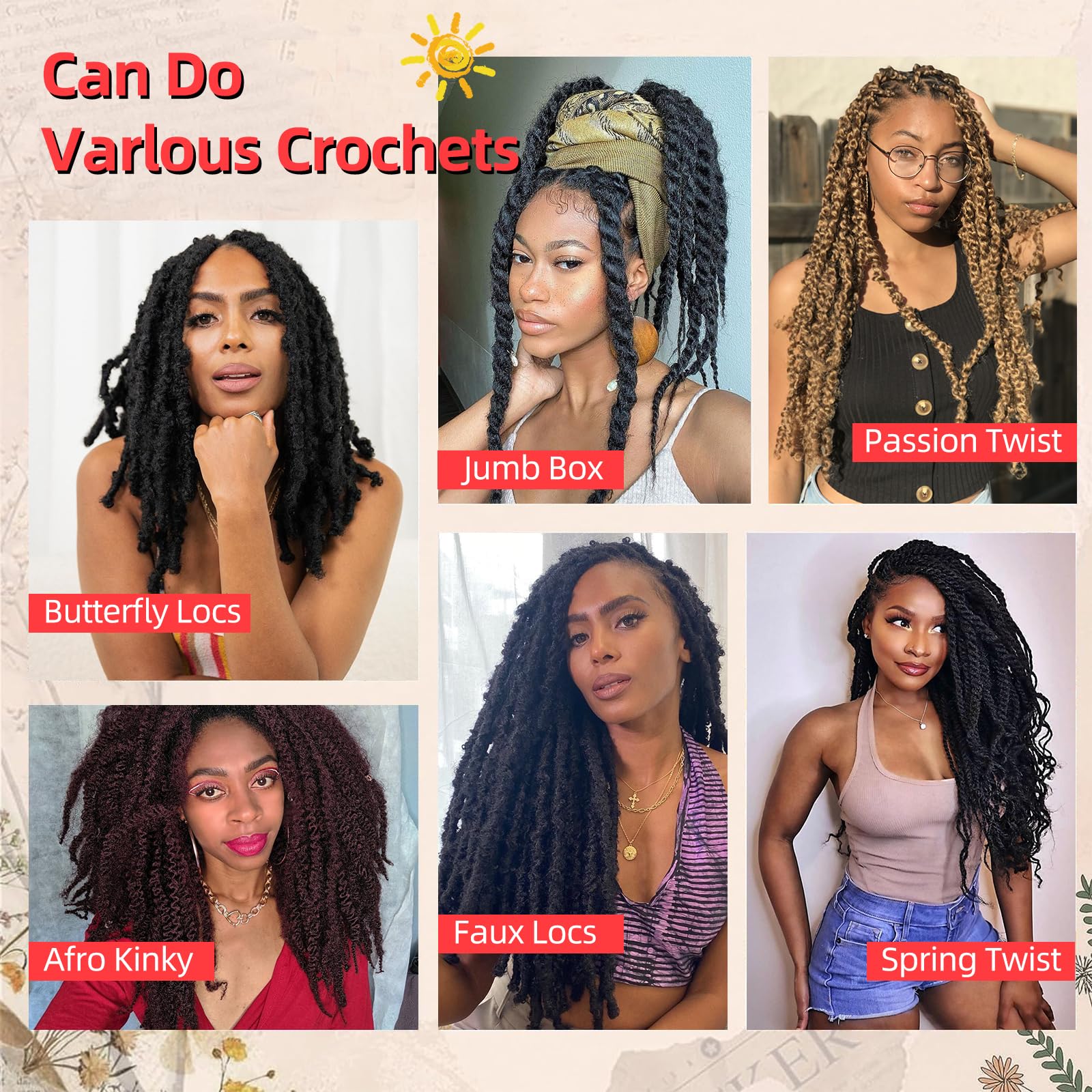 Marley Twist Braiding Hair 18 Inch Marley Twist Hair 8 Packs Cuban Twist Hair Afro Kinky Crochet Hair Synthetic Marley Hair Exte