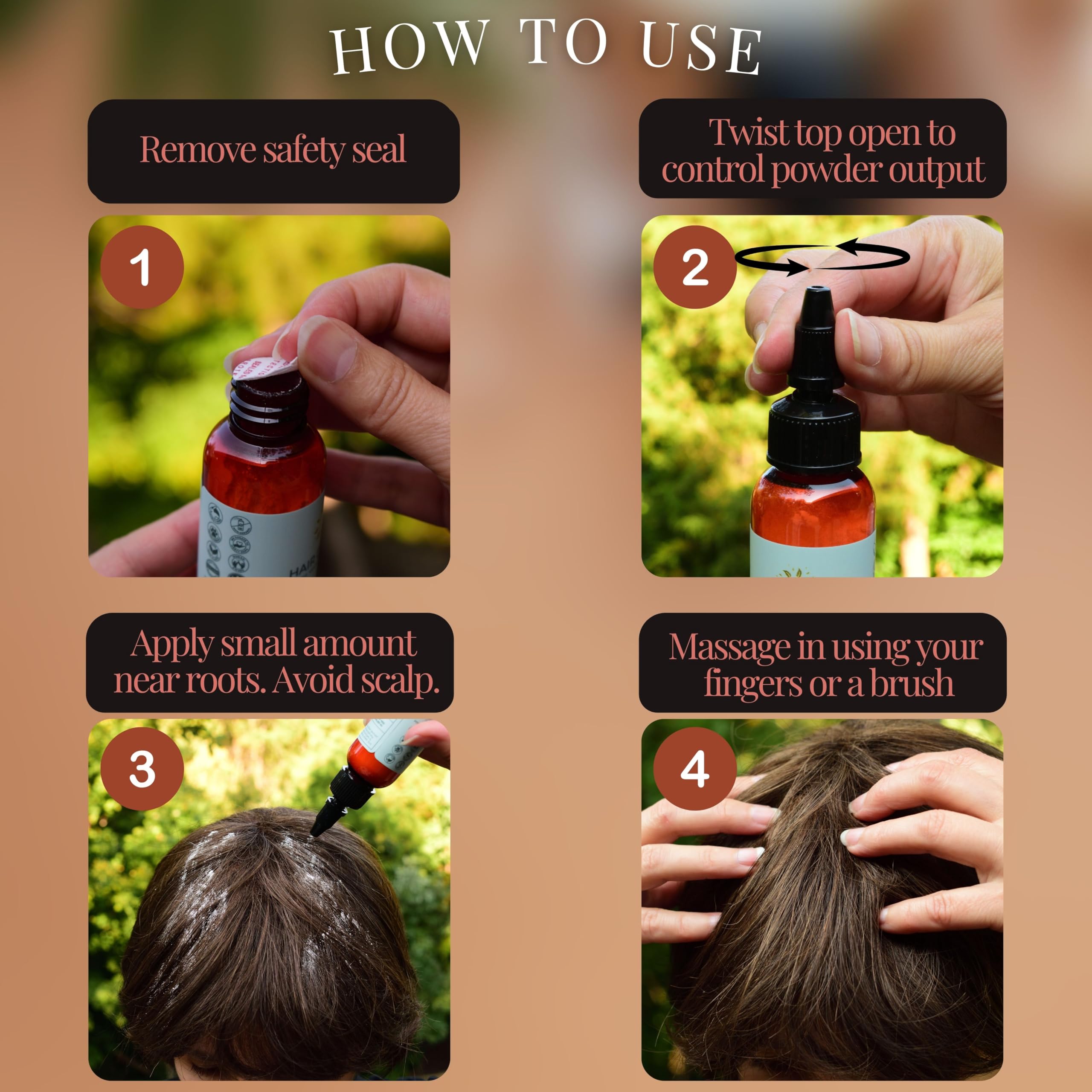 Dry Shampoo Volume Powder | Natural & Organic Ingredients | Non-Aerosol | Made in USA | Talc & Corn Free | For Blonde and Dark H