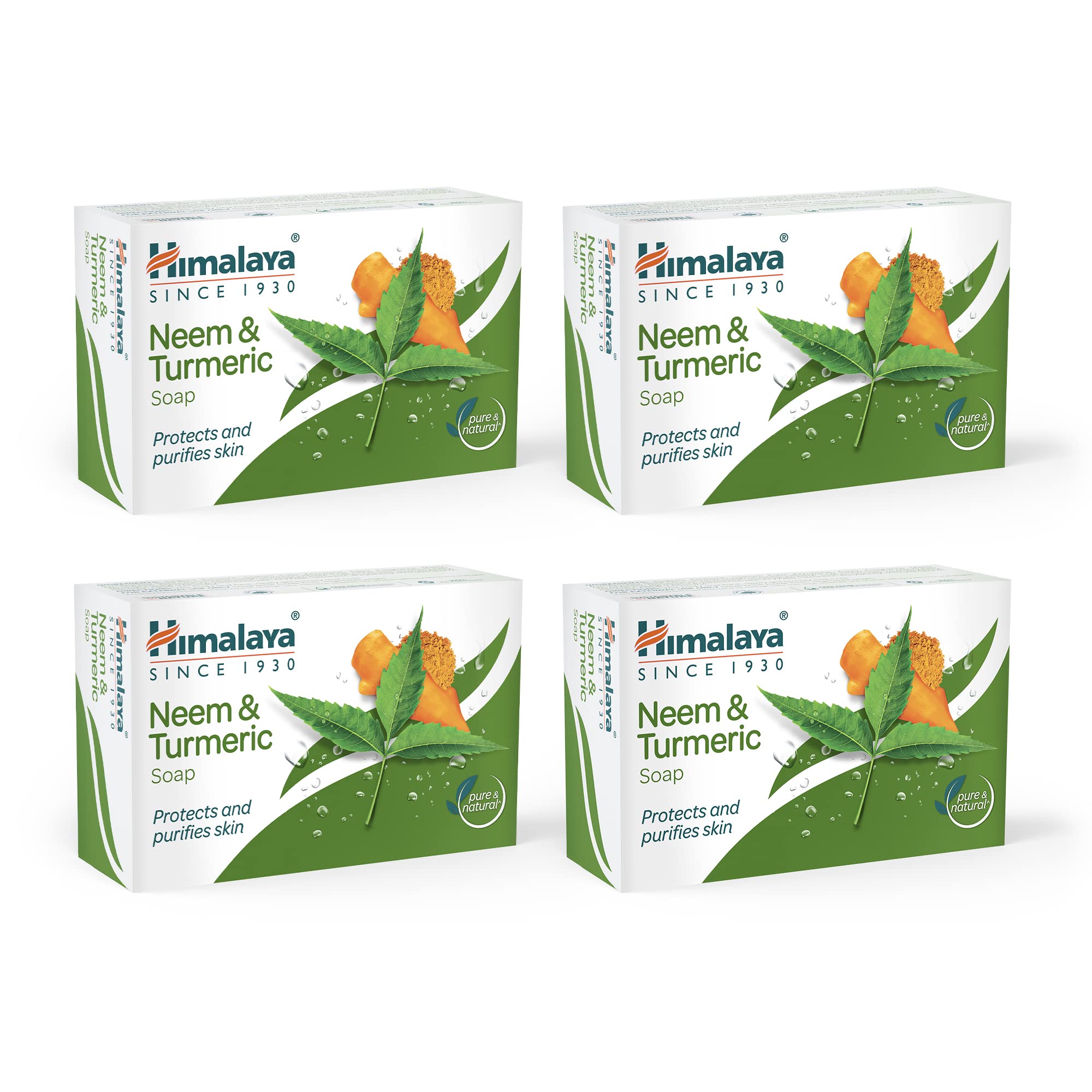 Himalaya Neem And Turmeric | Cleanses & Purifies Skin | 125Gm X 4 | Free