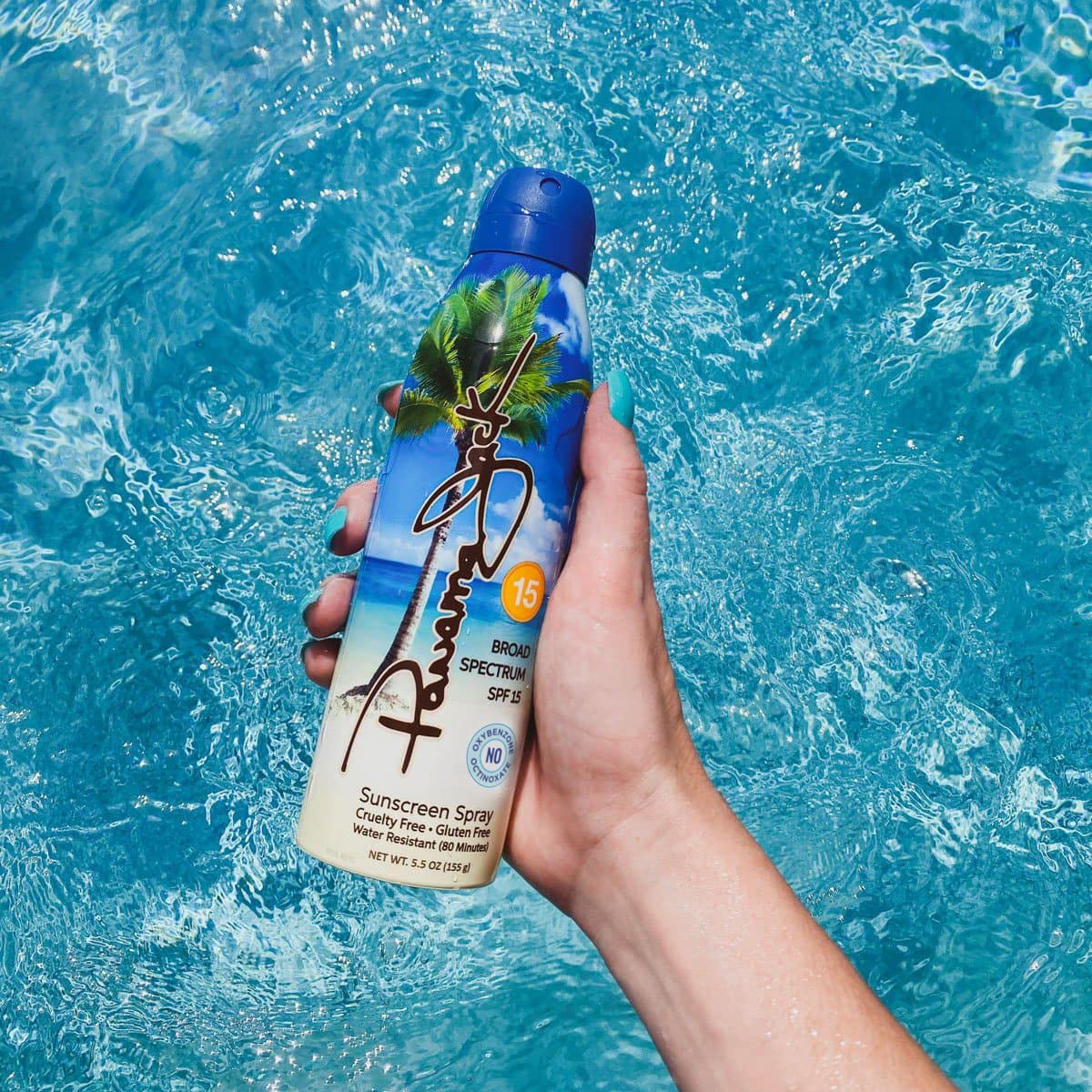 Panama Jack Continuous Spray Sunscreen - Spf 15, Broad Spectrum Uva/Uvb Protection, Paba, Paraben, Gluten & Cruelty Free, Water