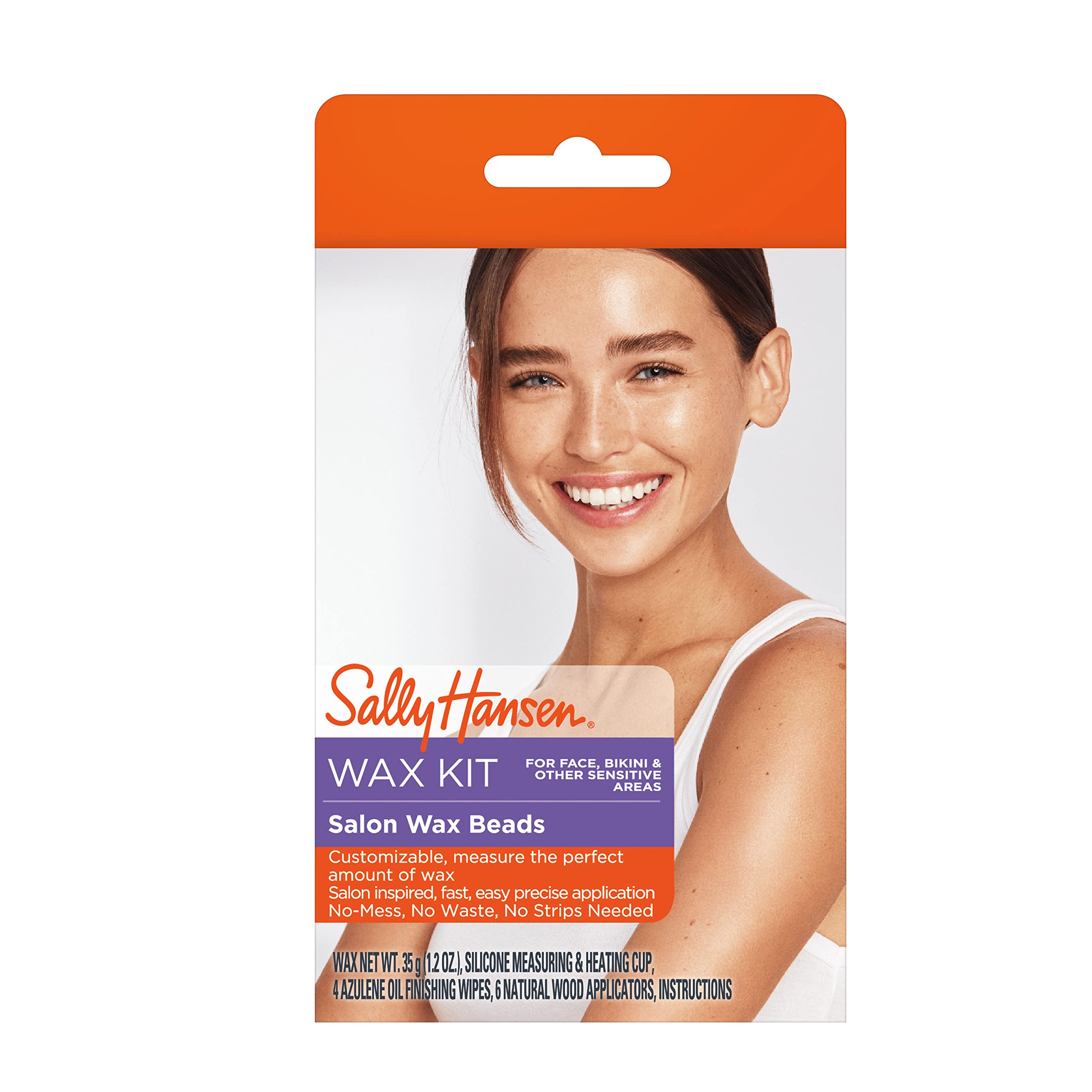 Sally Hansen Salon Wax Beads Kit For Face, Bikini & Other Sensitive Areas