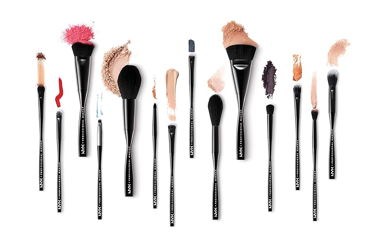 NYX PROFESSIONAL MAKEUP Foundation Brush, Weasel Hair, Black, 0.03 Ounce, Model PROB37