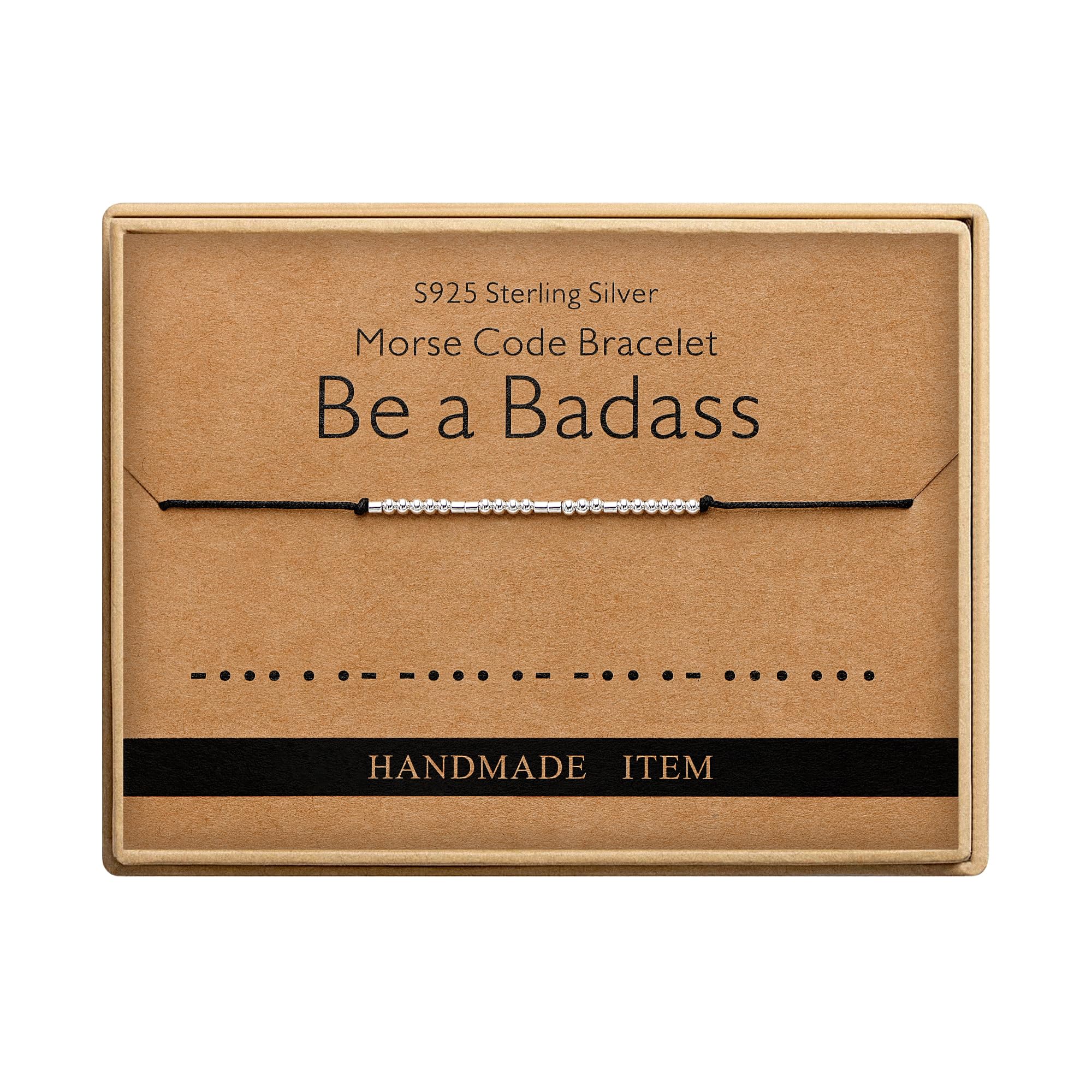 Inspirational Gifts for Women Be a Badass Morse Code Bracelets for Women Funny Birthday Gifts for Women Friend Gifts for Women