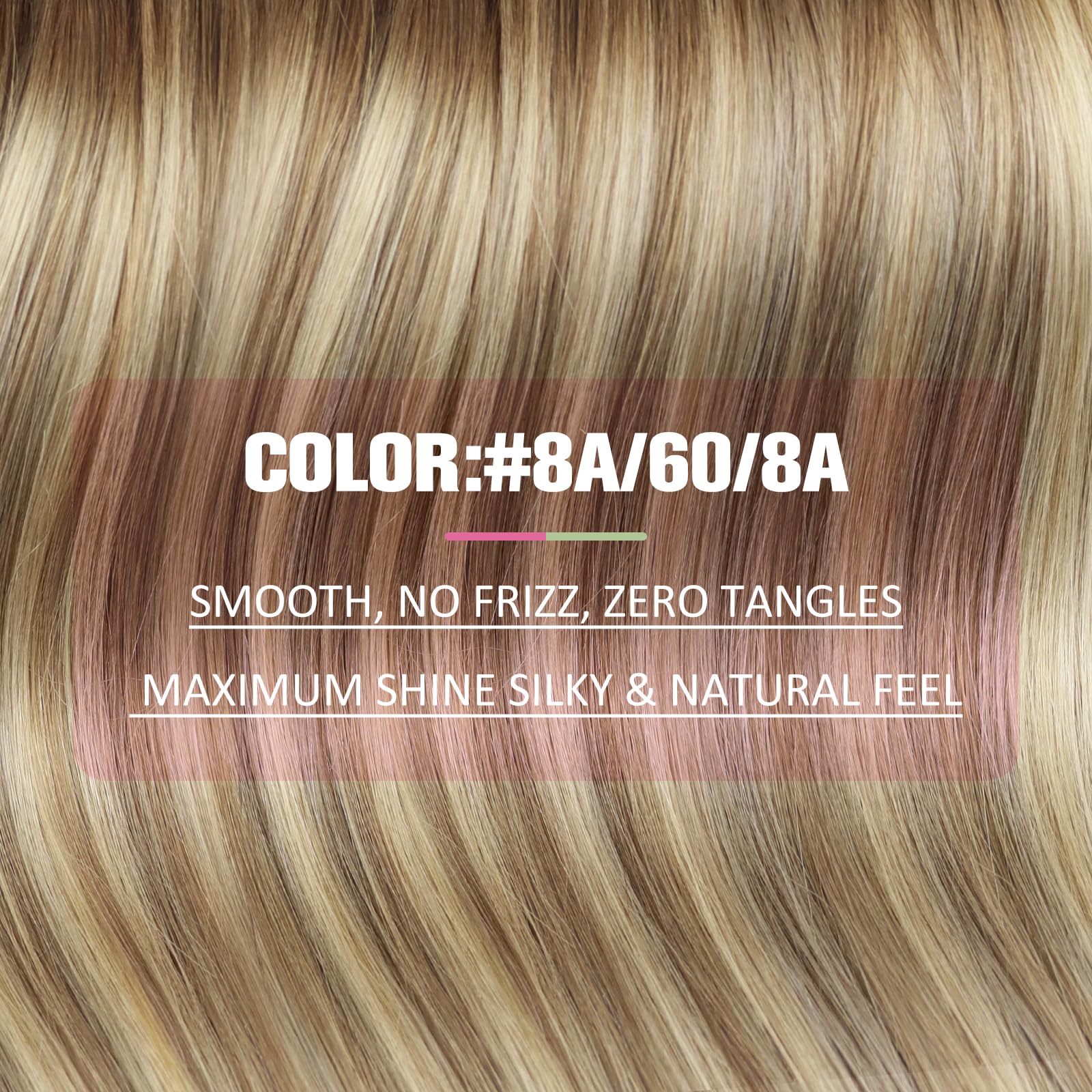 YoungSee Invisible Tape in Hair Extensions Brown Balayage Real Hair Tape in Extensions Human Hair Ombre Light Brown to Blonde Mi