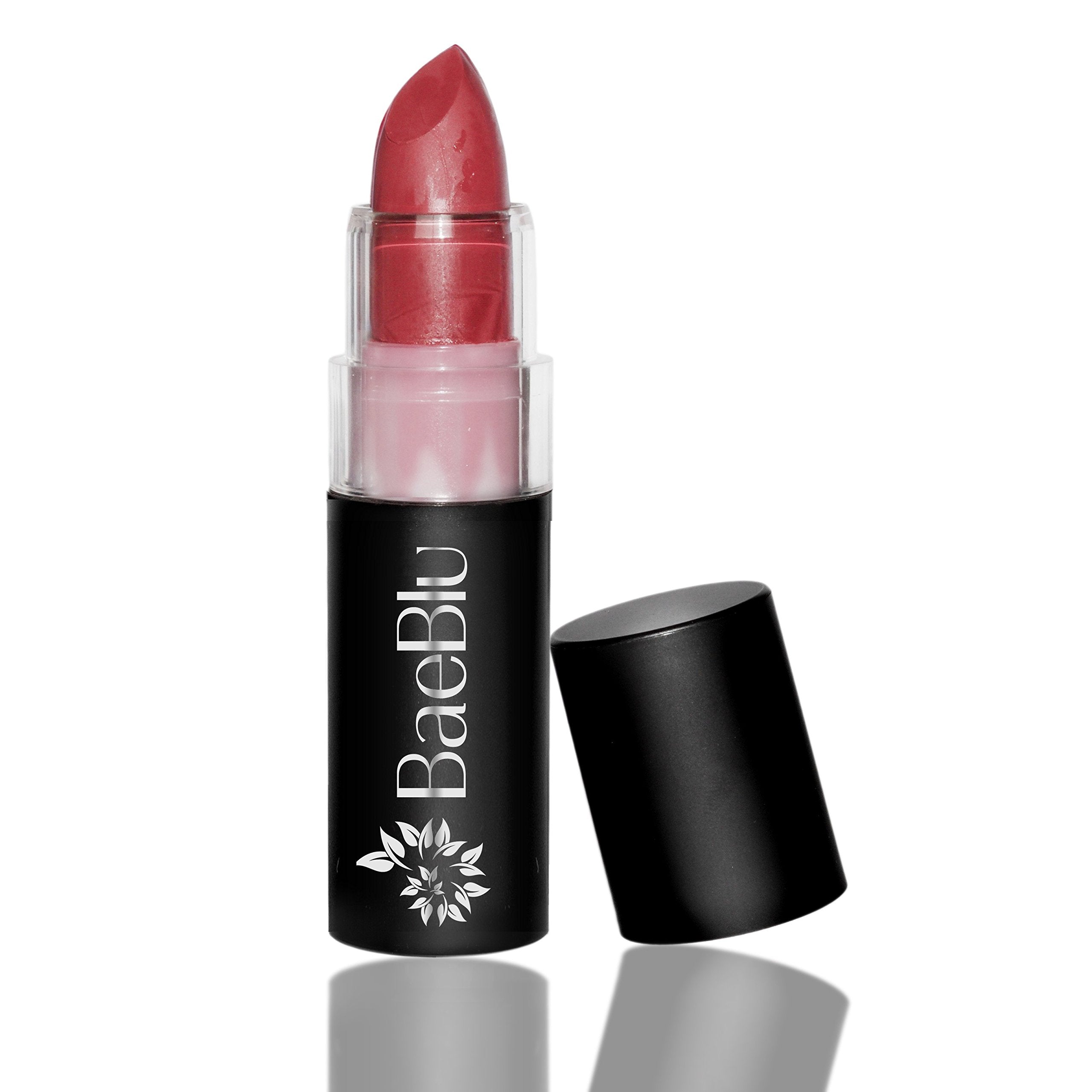 BaeBlu Organic Lipstick 100% Natural Hydrating Antioxidant-Rich, Made in USA, Radiant Rose