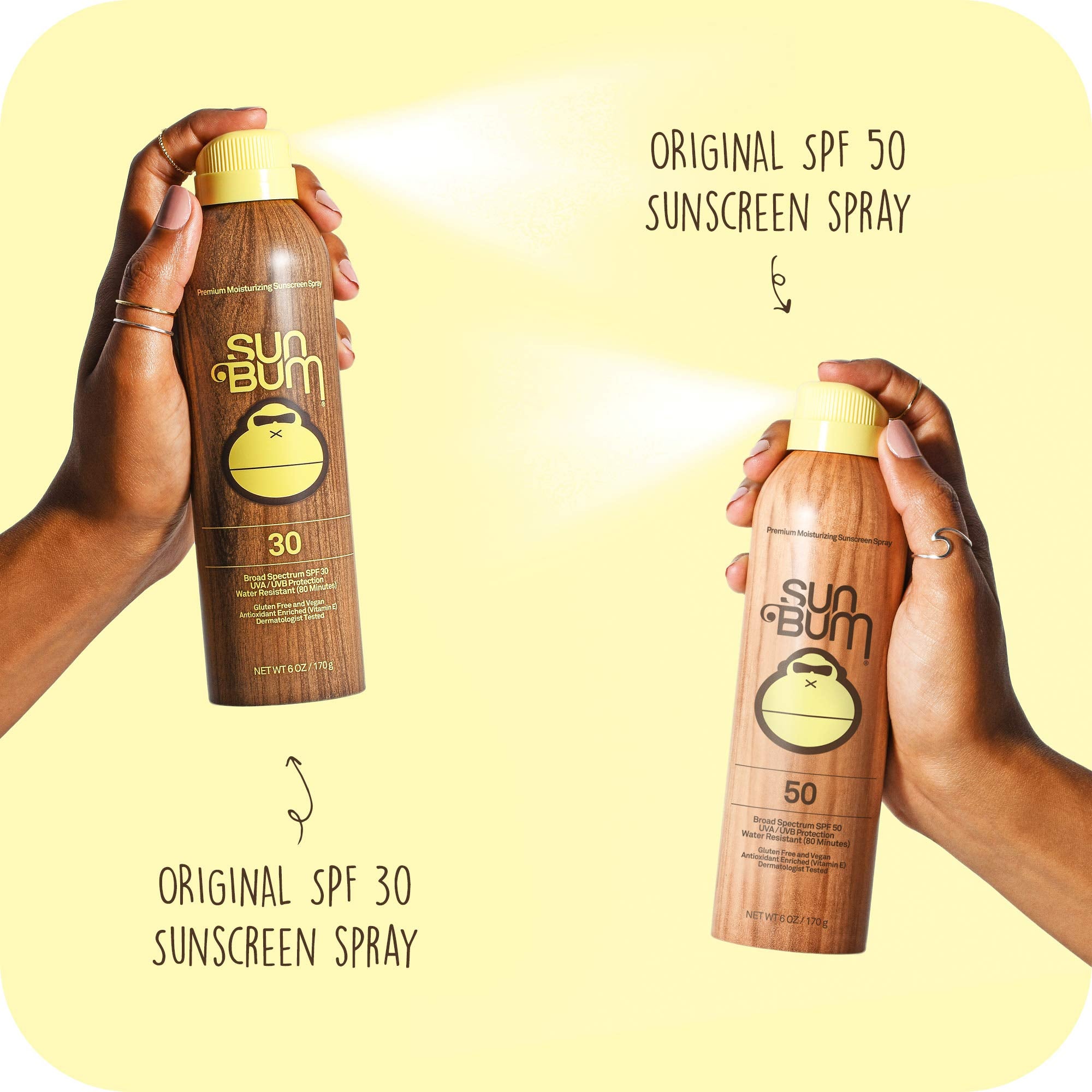 Sun Bum Sun Bum Original Spf 30 And 50 Sunscreen Spray Vegan And Reef Friendly (Octinoxate & Oxybenzone Free) Broad Spectrum Moi