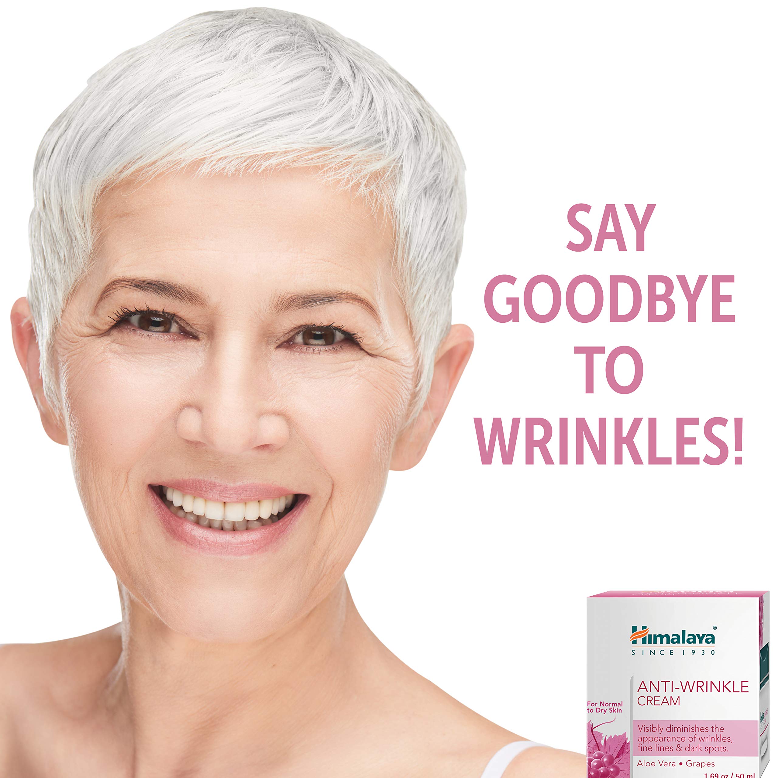 Himalaya Anti-Wrinkle Cream for Reducing Wrinkles, Fine Lines and Dark Spots, Moisturizes & Repairs, 1.69 oz