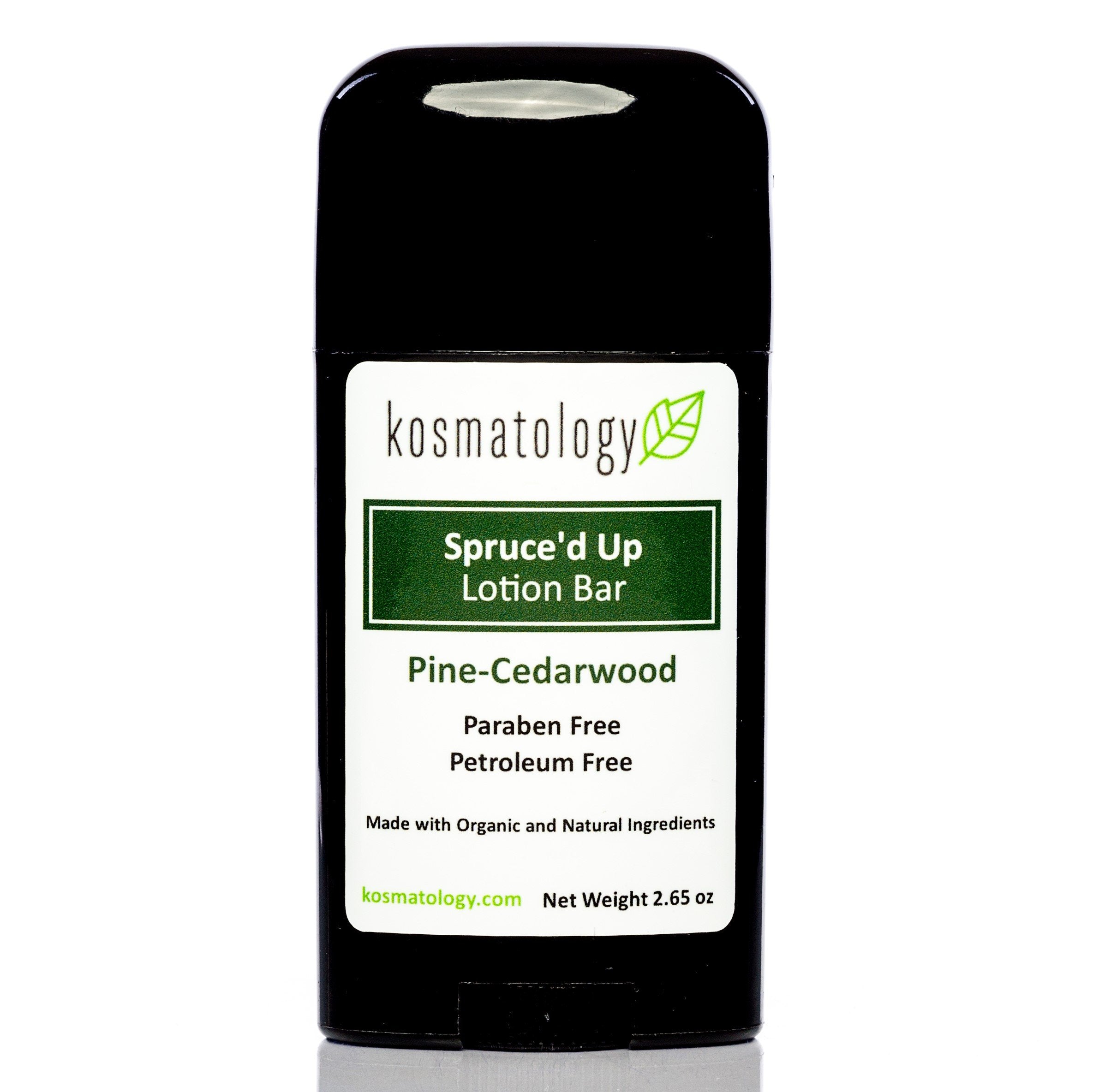 kosmatology Spruced Up (Pine-Cedarwood-Cinnamon) Organic Moisturizing Lotion Bar | Vegan and Cruelty-Free | Mess-Free Moisturize