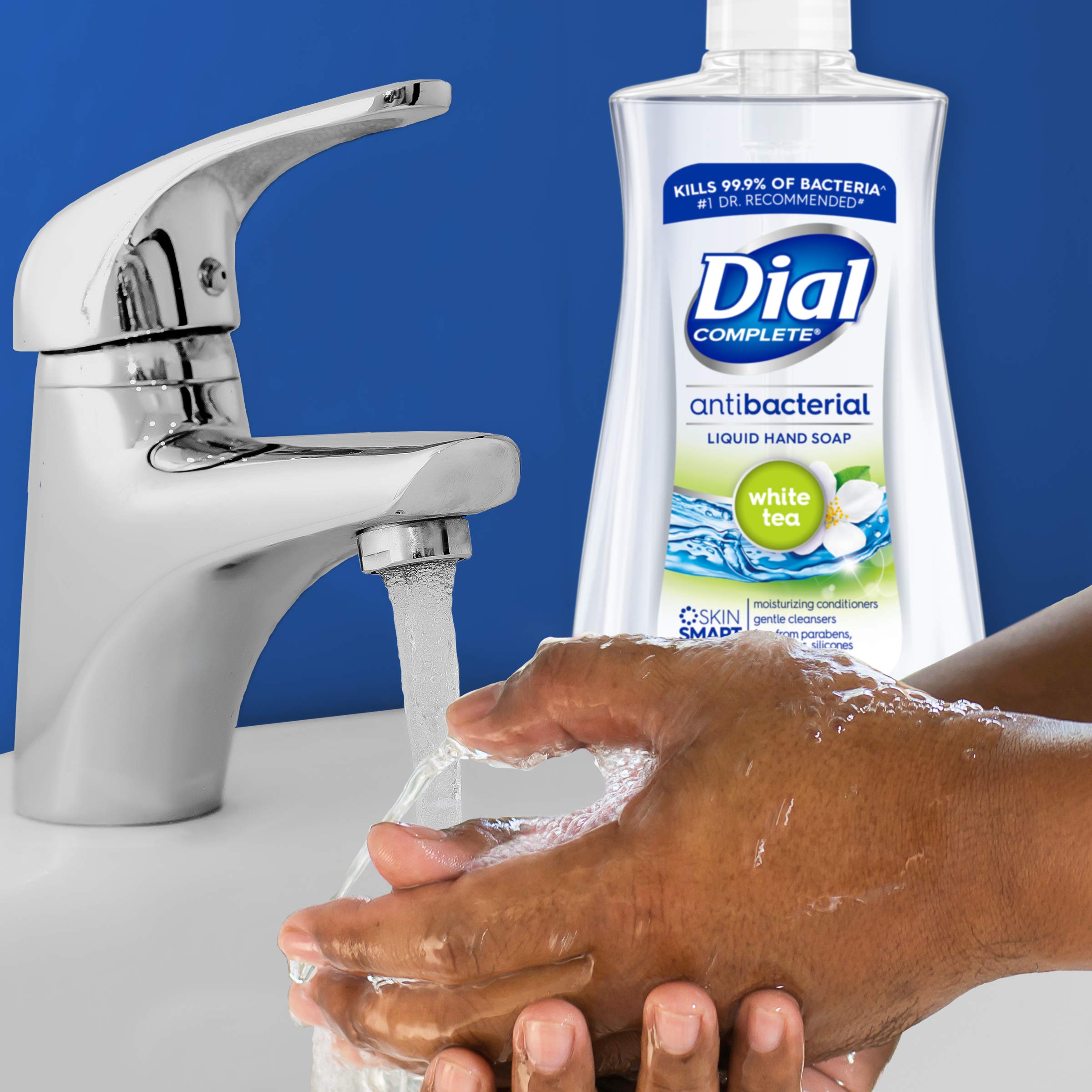 Dial Antibacterial Liquid Hand Soap, White Tea, 7.5 Fl Oz (Pack Of 12)