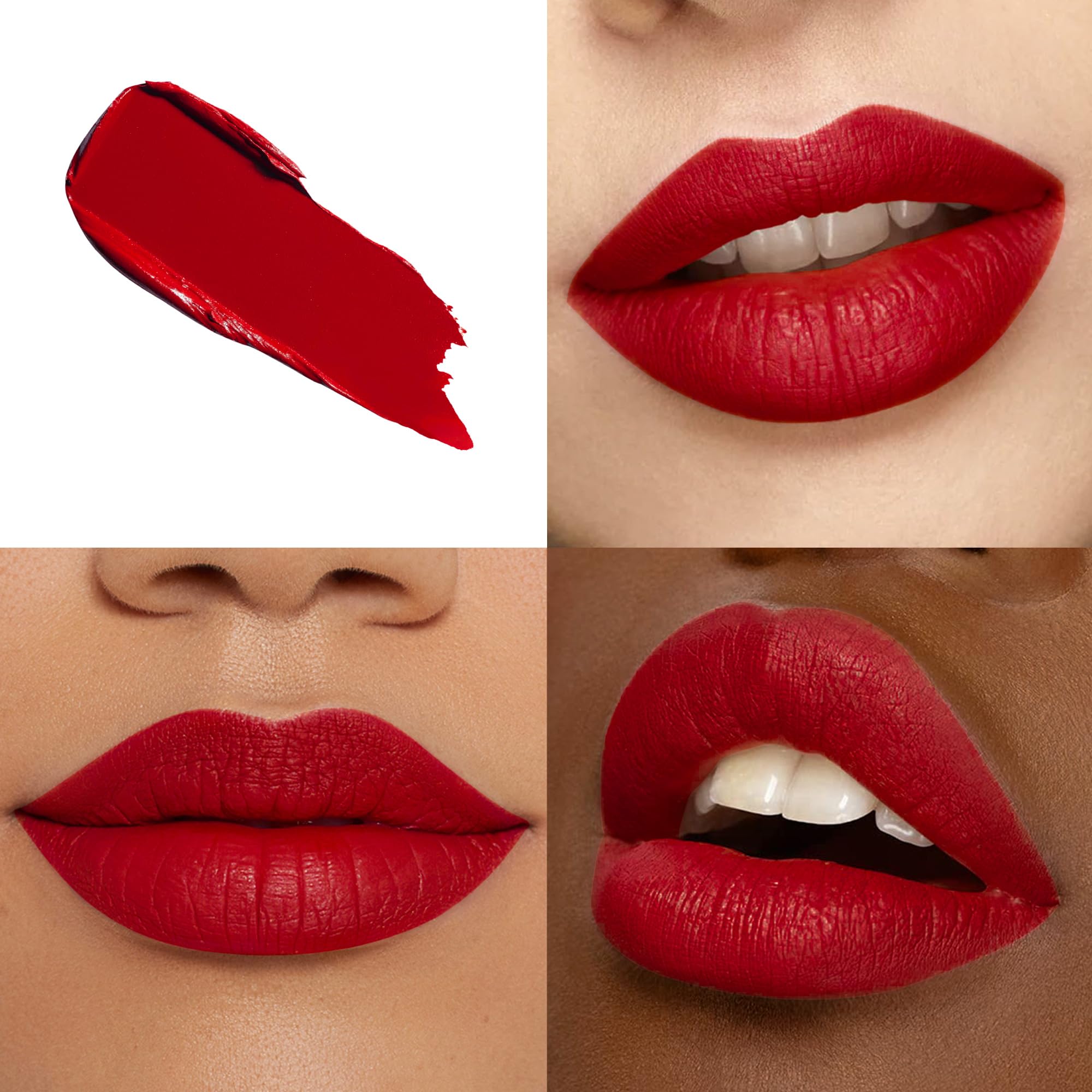 Hoomuss Red Lipstick Long Lasting, Matte Liquid Lipsticks For Women Non Transfer Smudgeproof Smooth And Easy To Appy Cruelty Fre