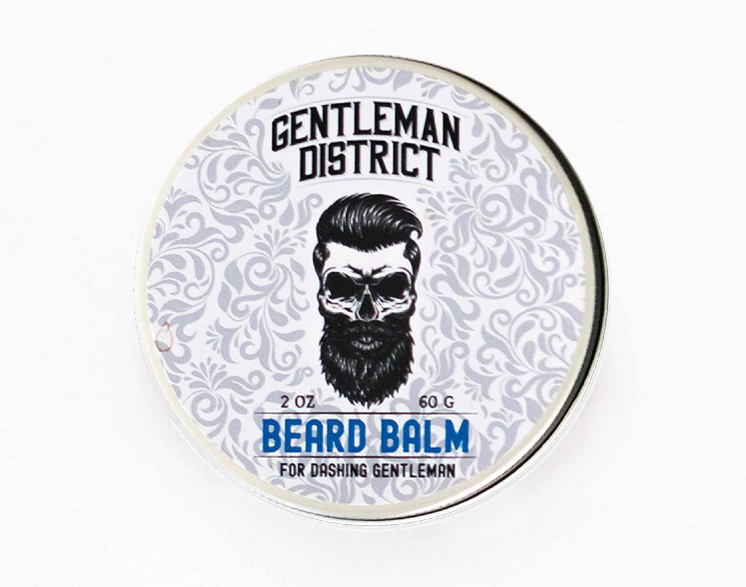 Gentleman District Beard Balm for Men, 2 Oz, with Cocoa Butter and Coconut Oil, Paraben Free