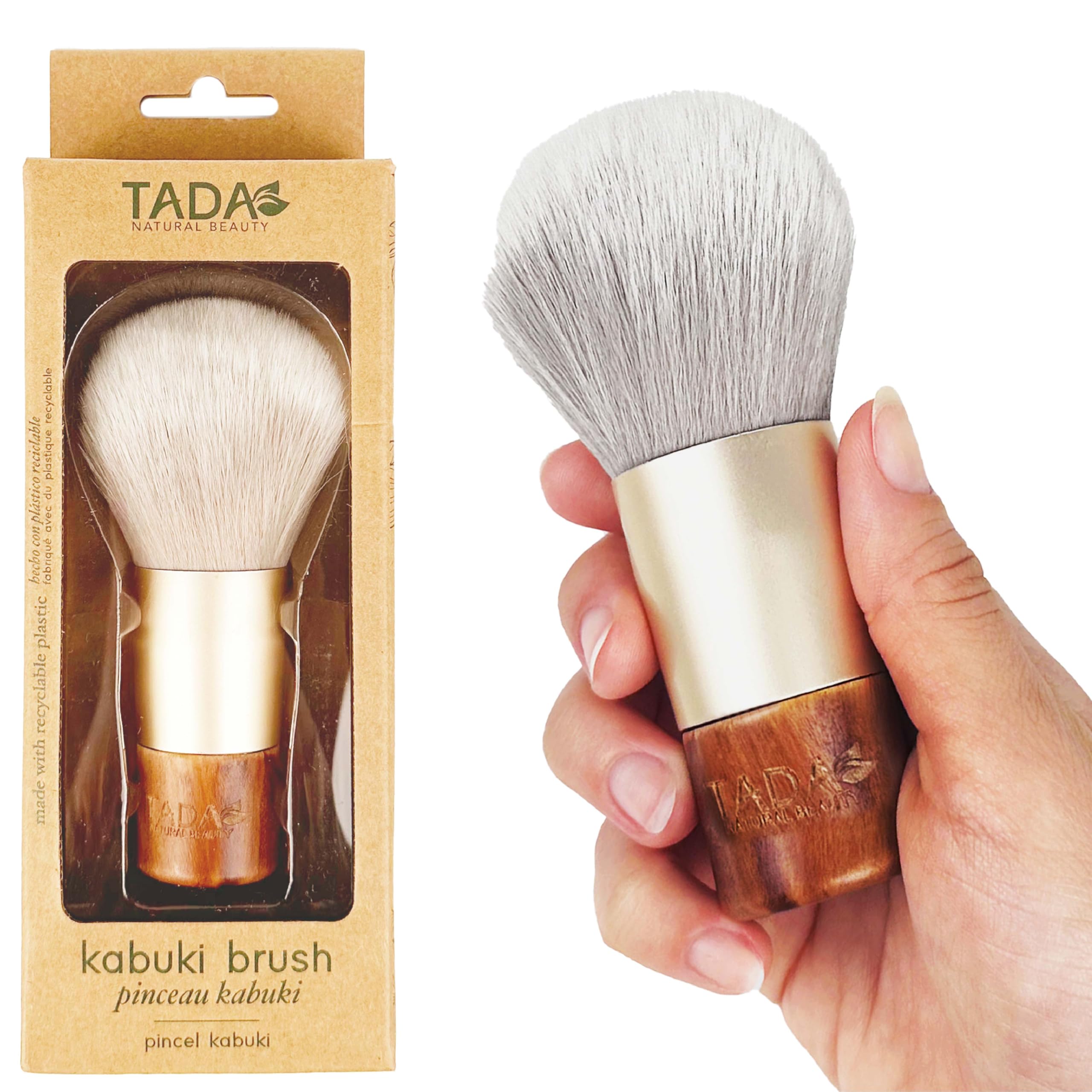TADA Natural Beauty Makeup Brush  Kabuki Brush Blush Brush, Setting Powder Blush & Bronzer (PoreBlurred Brush)