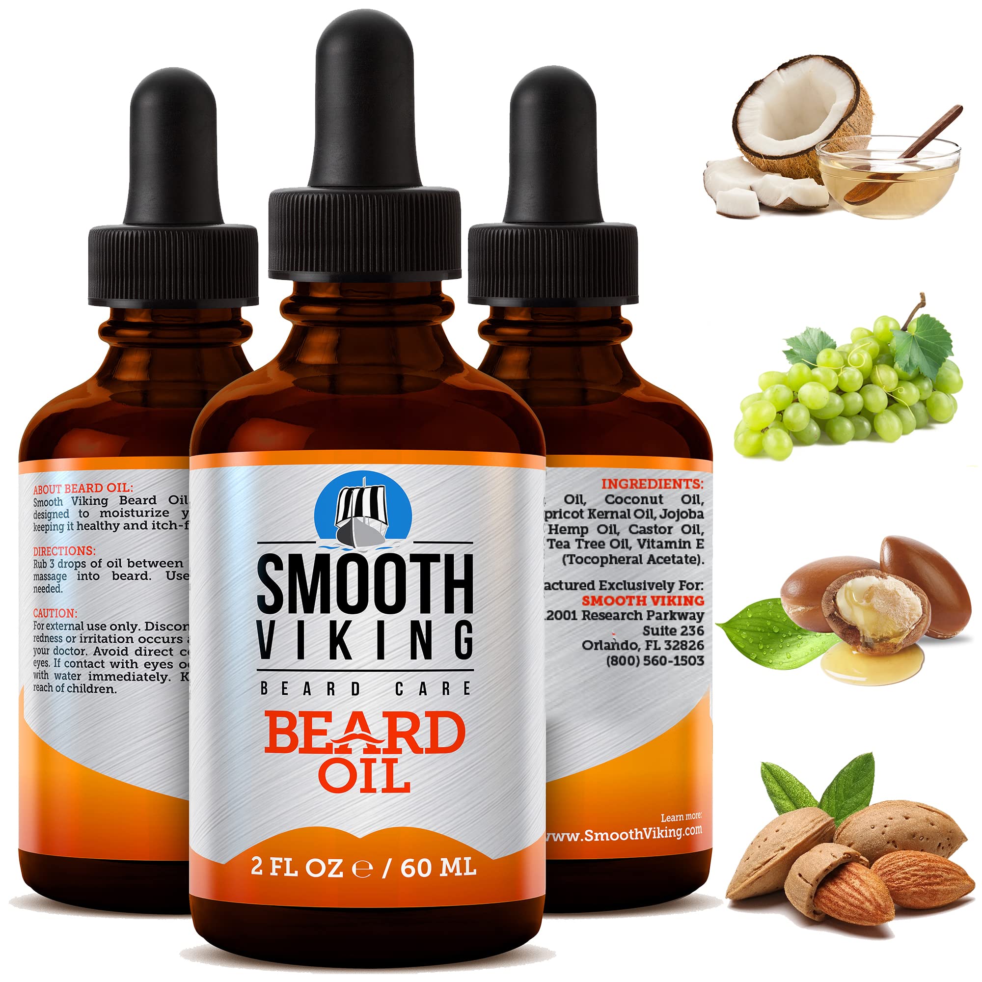 Smooth Viking Beard Styling Balm for Men  Strong Hold Formula with Essential Oils & Beeswax for Healthy Beard & Mustache Growth
