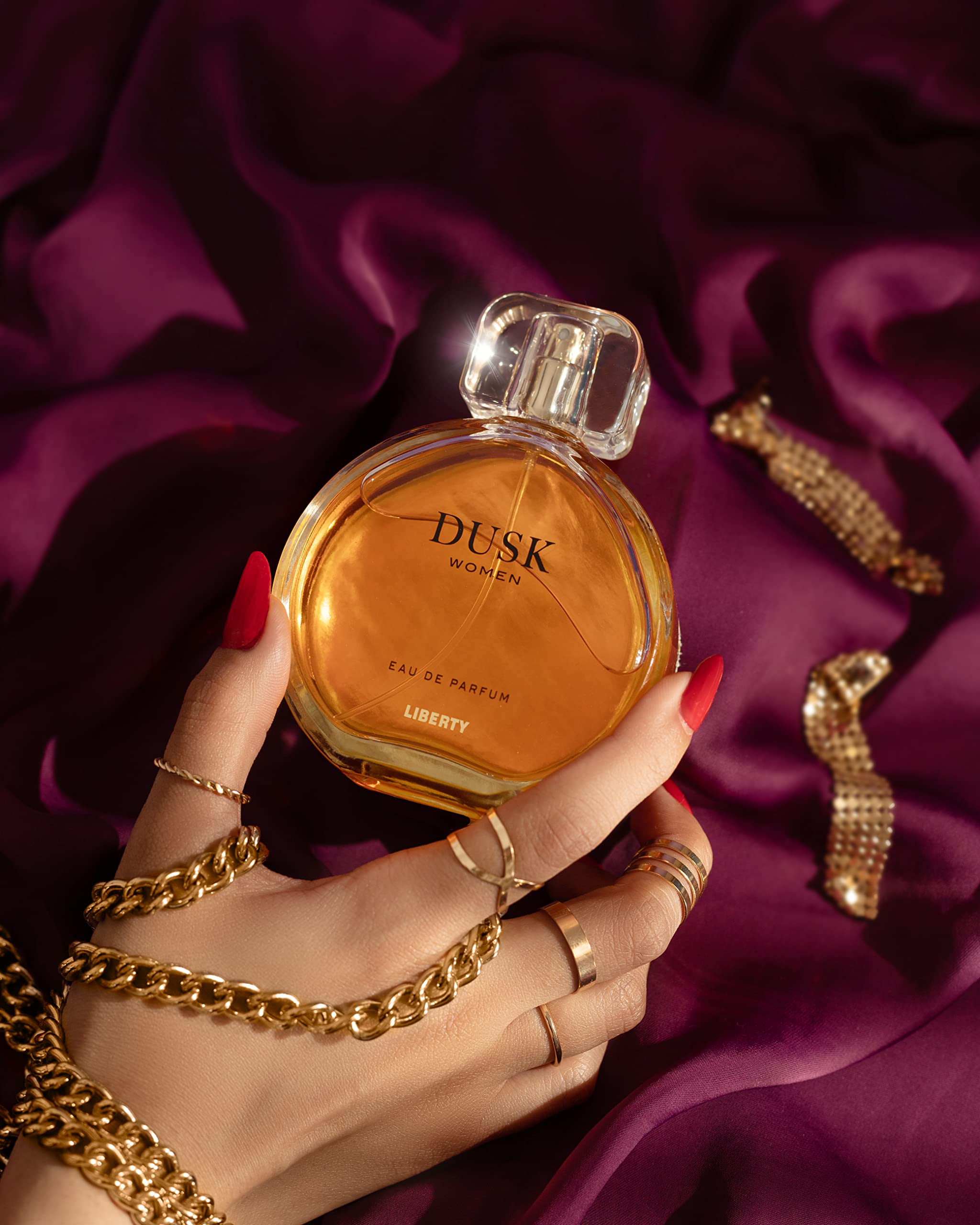 Liberty Perfume For Women, 3.4 Oz Dusk Perfumes Long-Lasting Fragrance Eau De Parfum For Luxury Fruity Scent For Women, Perfume