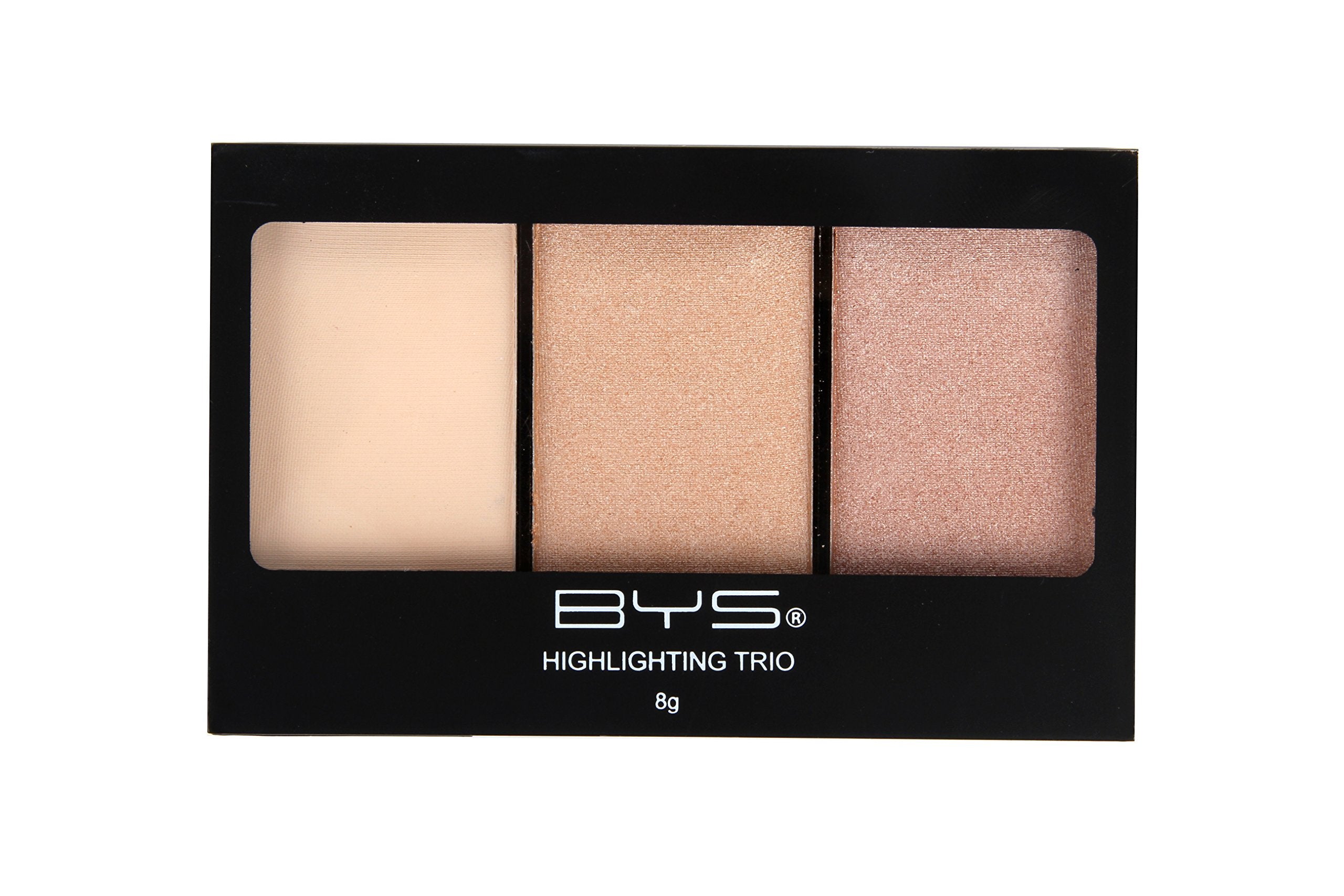 BYS Highlighting Trio Palette Illuminate - 1 Matte and 2 Shimmering Shades makeup palette