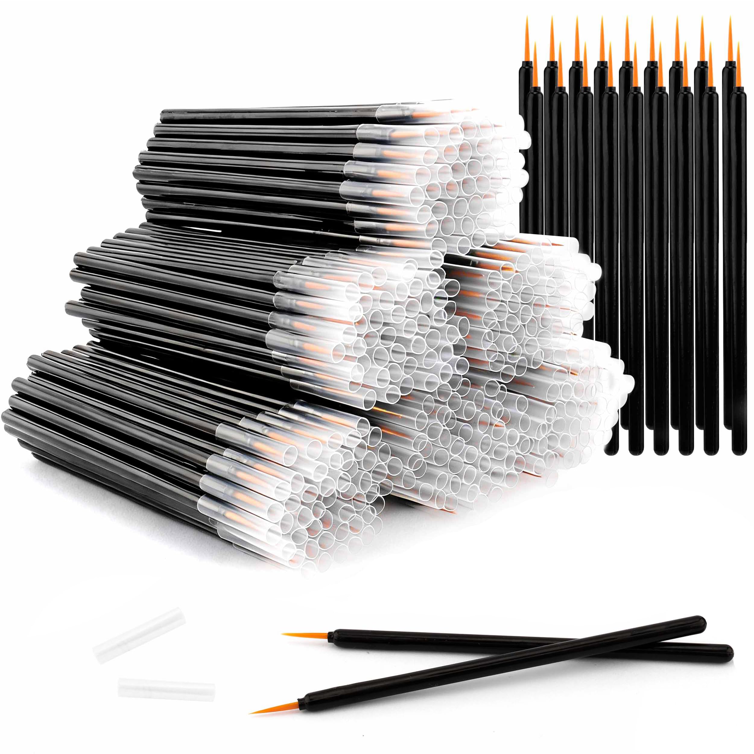COCIDE 300Pcs Disposable Eyeliner Brush Eyelash Serum Applicator Eyelash Brush Makeup Tool Eye Lash Wands Set Lip Stain Lip Line