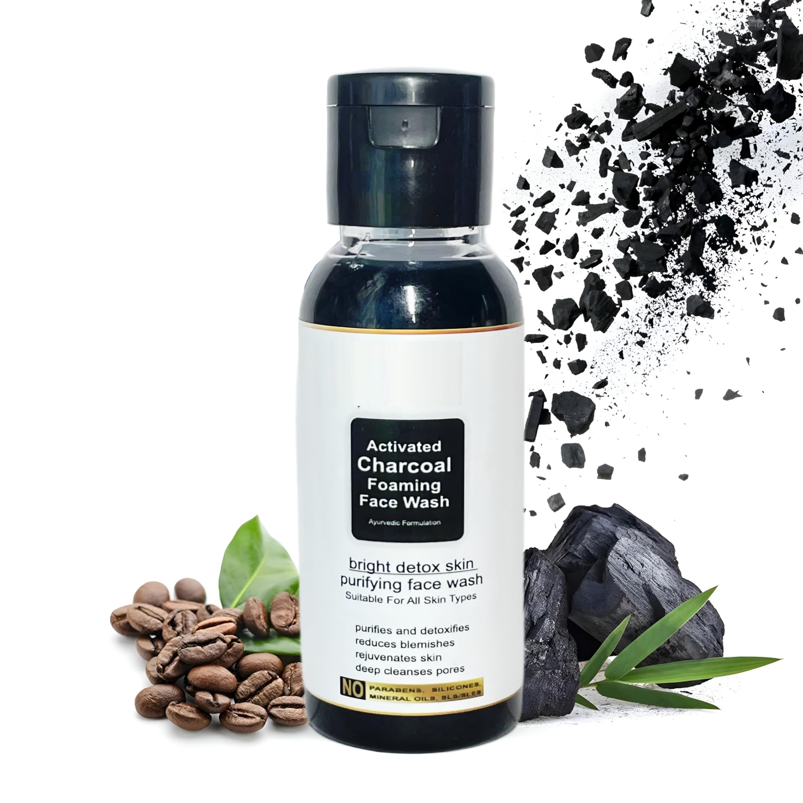 Glamezone Detox Foaming Facewash For Clear Glow, Gentle Exfoliation, Deep Clean, All Skin Types Face Wash (50 Ml)