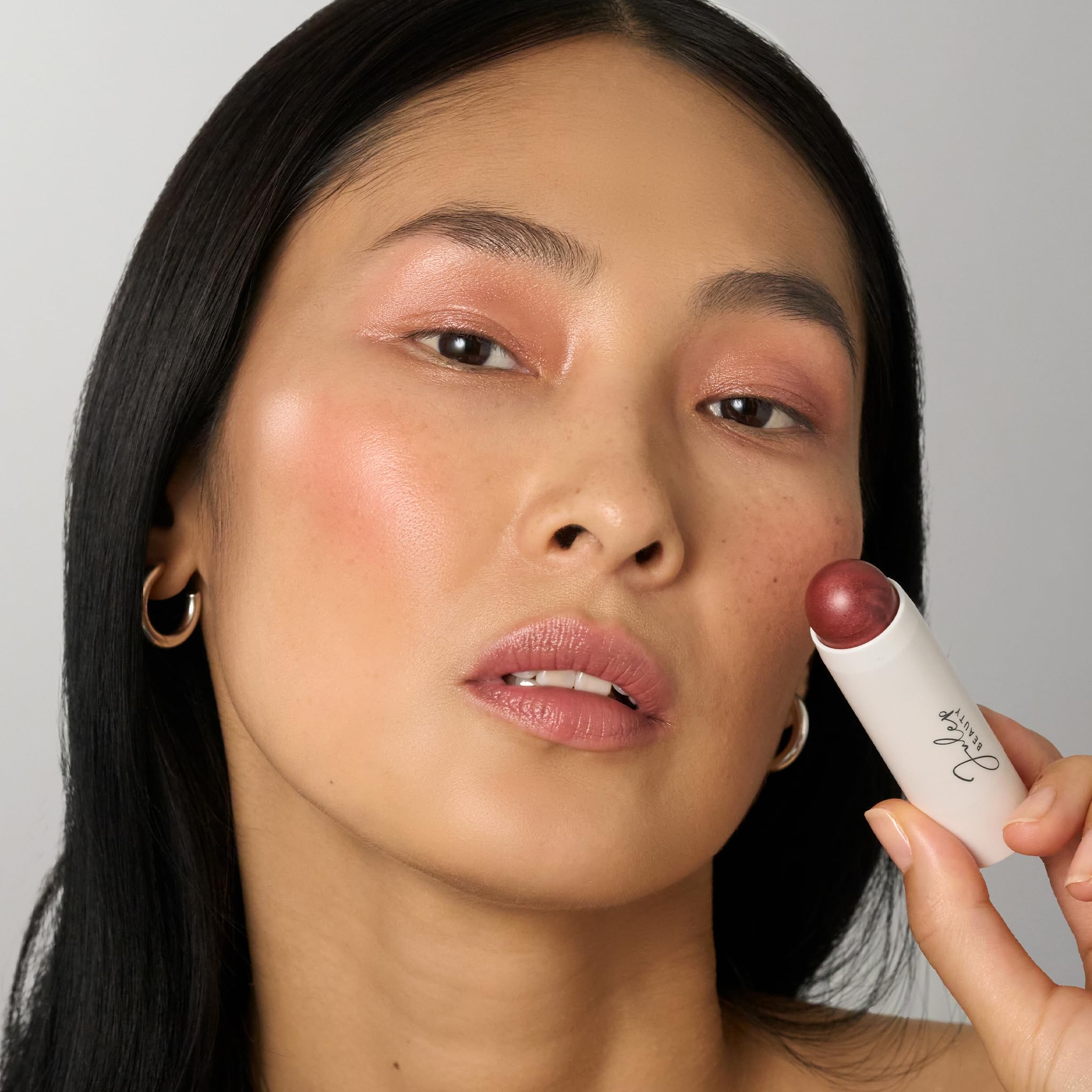 Julep Skip The Brush Cream to Powder Blush Stick - Desert Rose - Blendable and Buildable Color - 2-in-1 Blush and Lip Makeup Sti