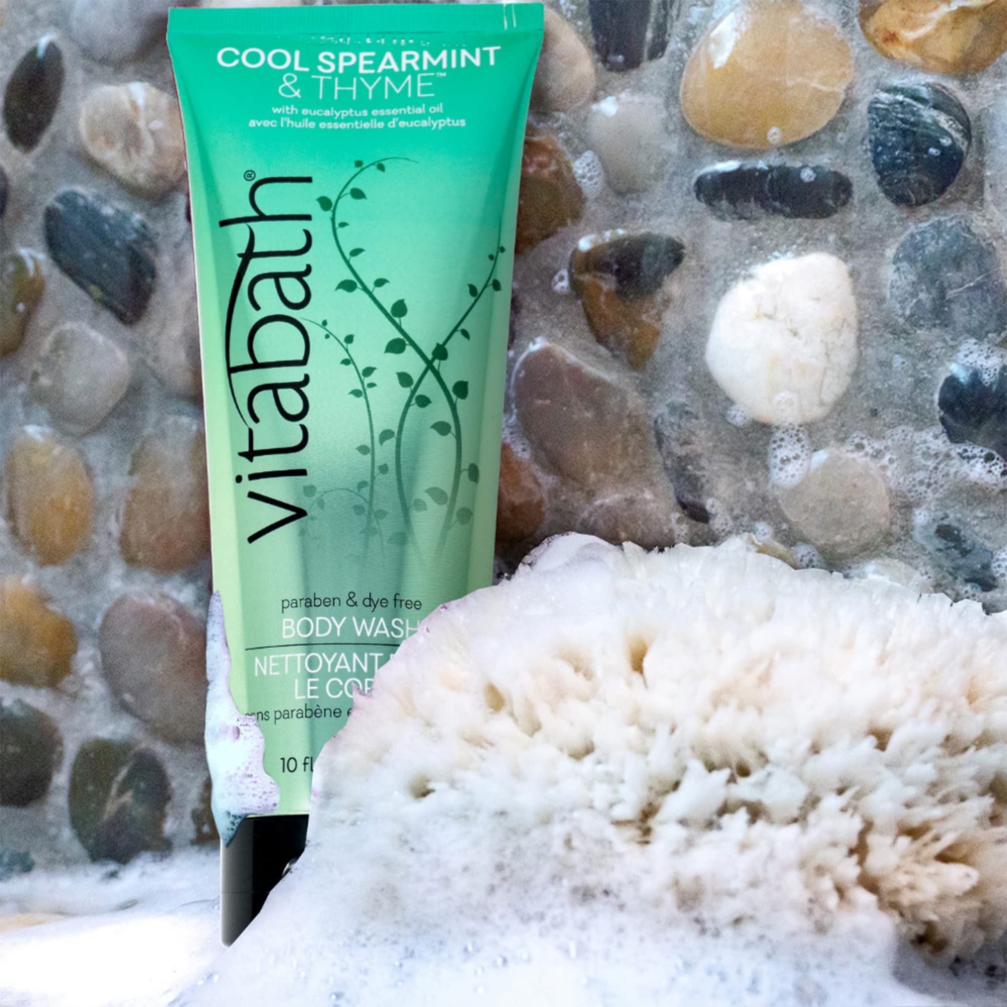 Vitabath Body Wash, Cool Spearmint & Thyme, 10 Fluid Ounce