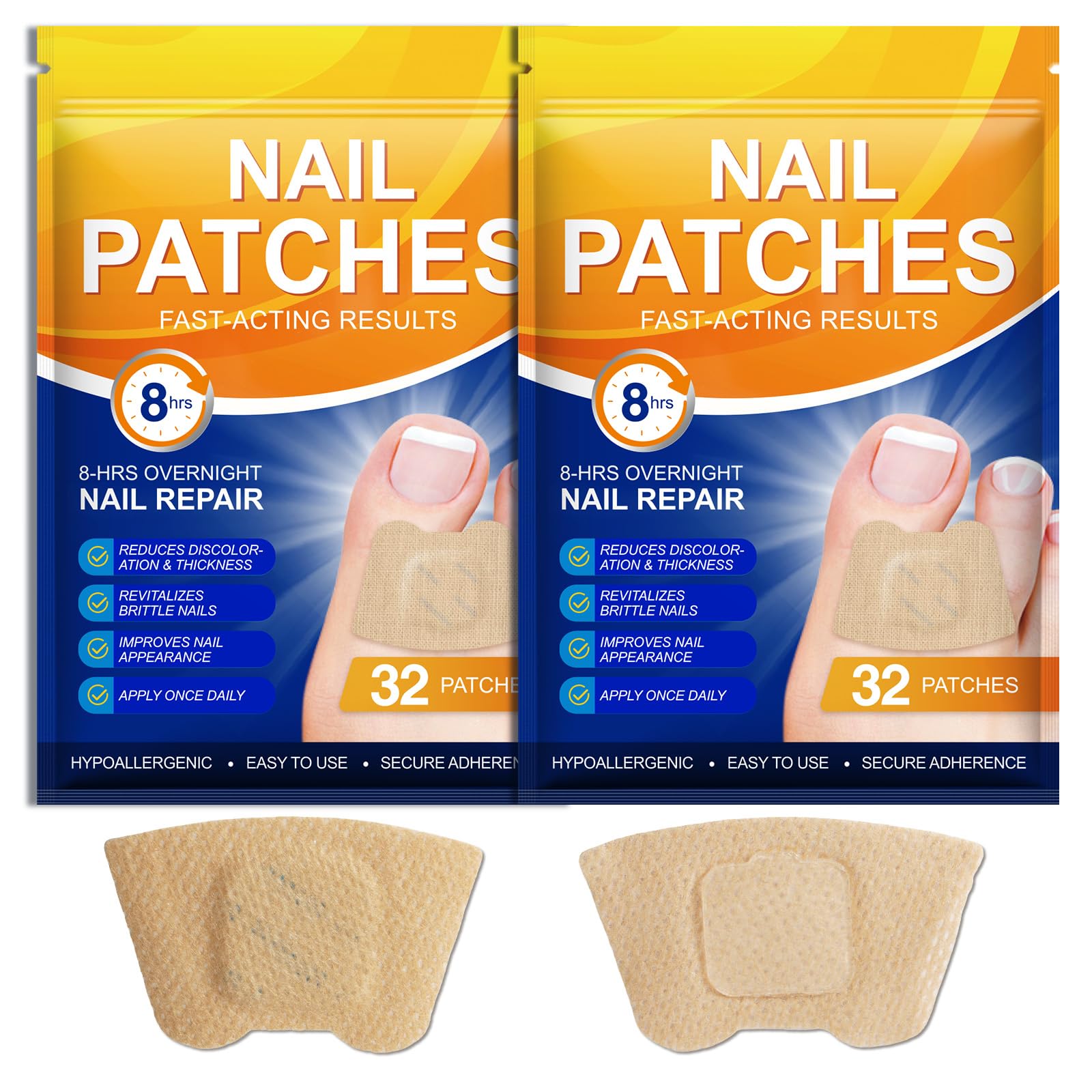 Toenail Treatment Extra Strength-8-Hrs Overnight Nail Repair,ingrown toenail treatment,Strengthens Brittle Nails,Improves Textur