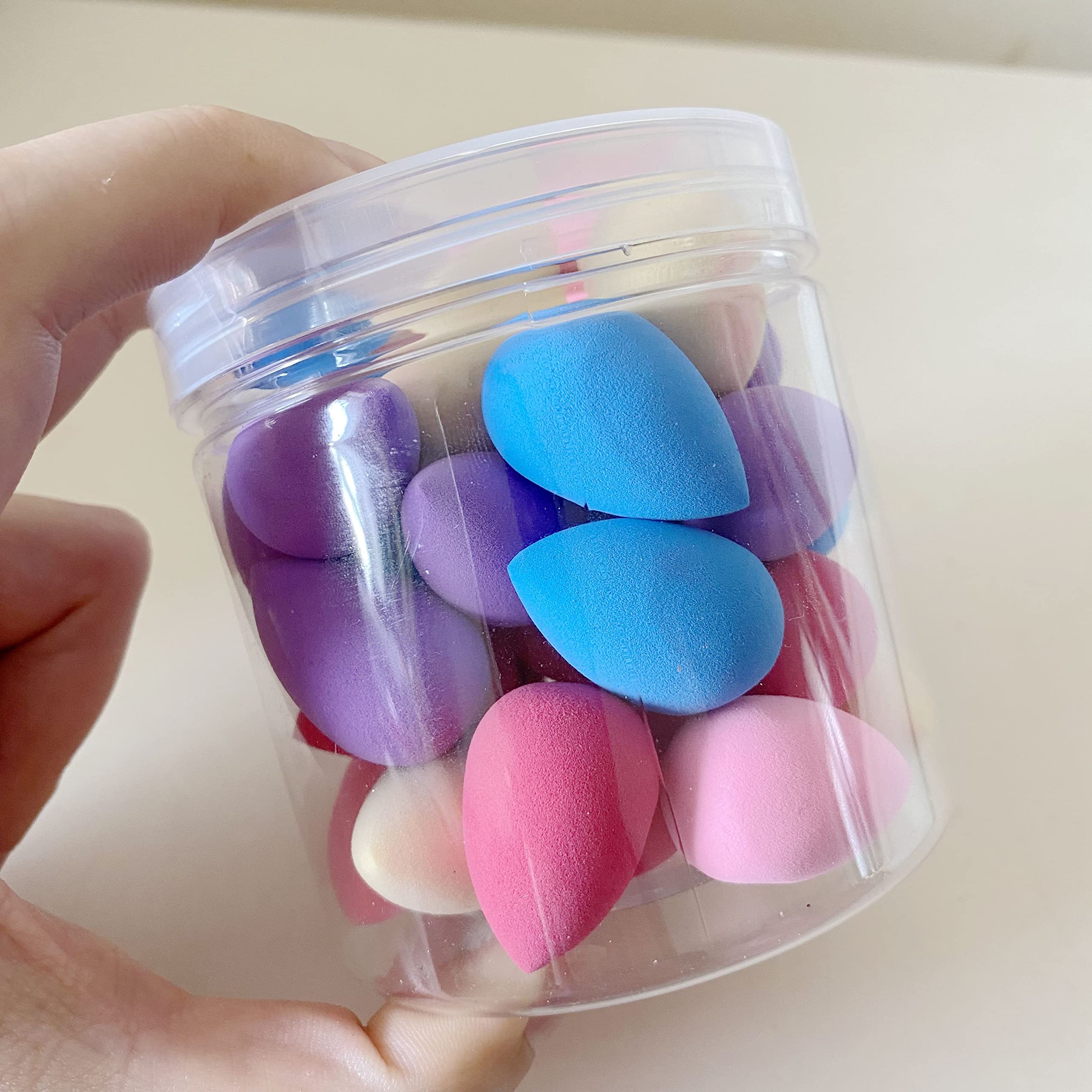 Mini Makeup Sponge Blender 30 Pcs, Beauty Blender Sponge For Foundation, Powder, Concealer And Eye Shadow,Under Eyes,Highlight A