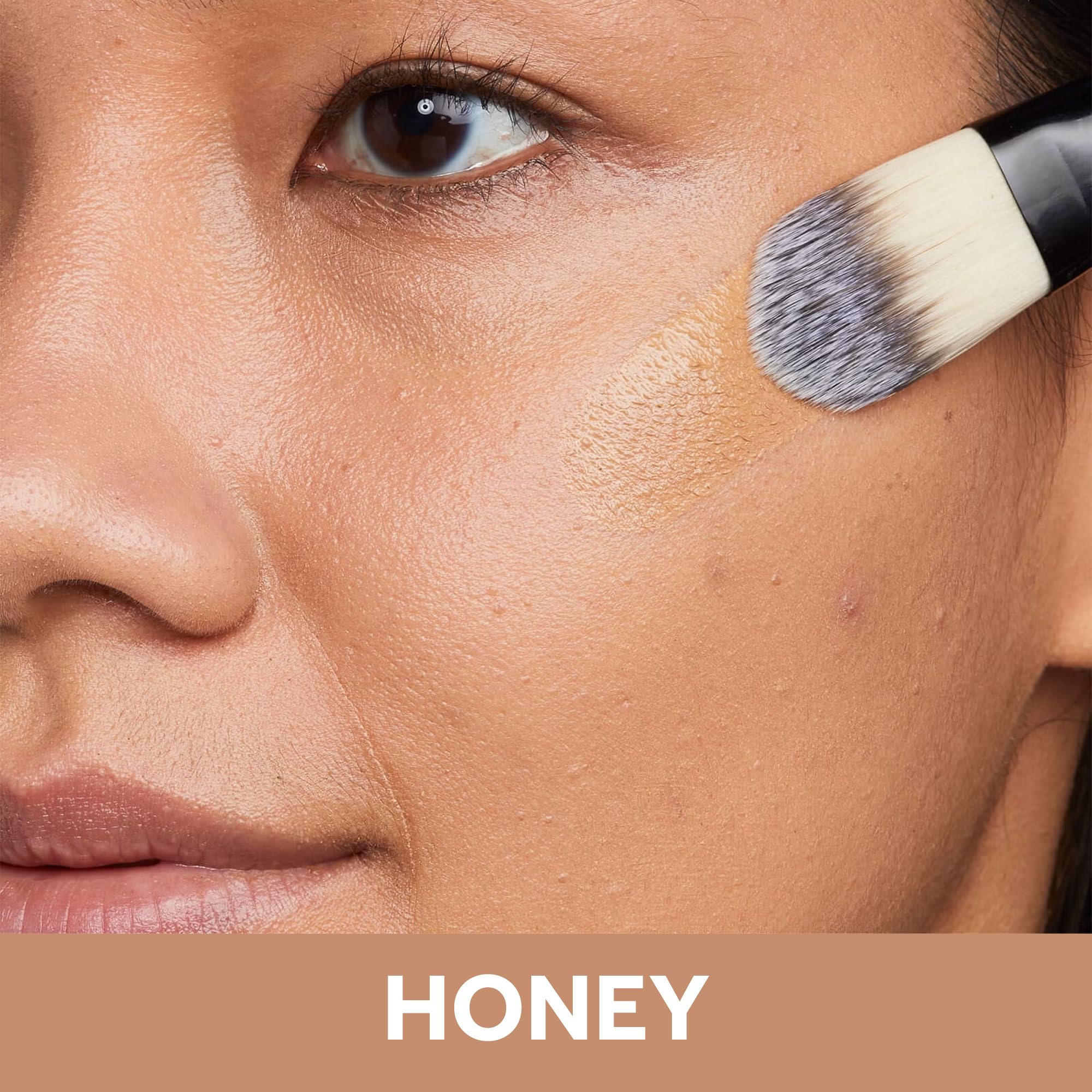 No7 Restore & Renew Multi Action Serum Foundation - Honey - Liquid Foundation Makeup with Vitamin C, Vitamin E & Collagen for Fa
