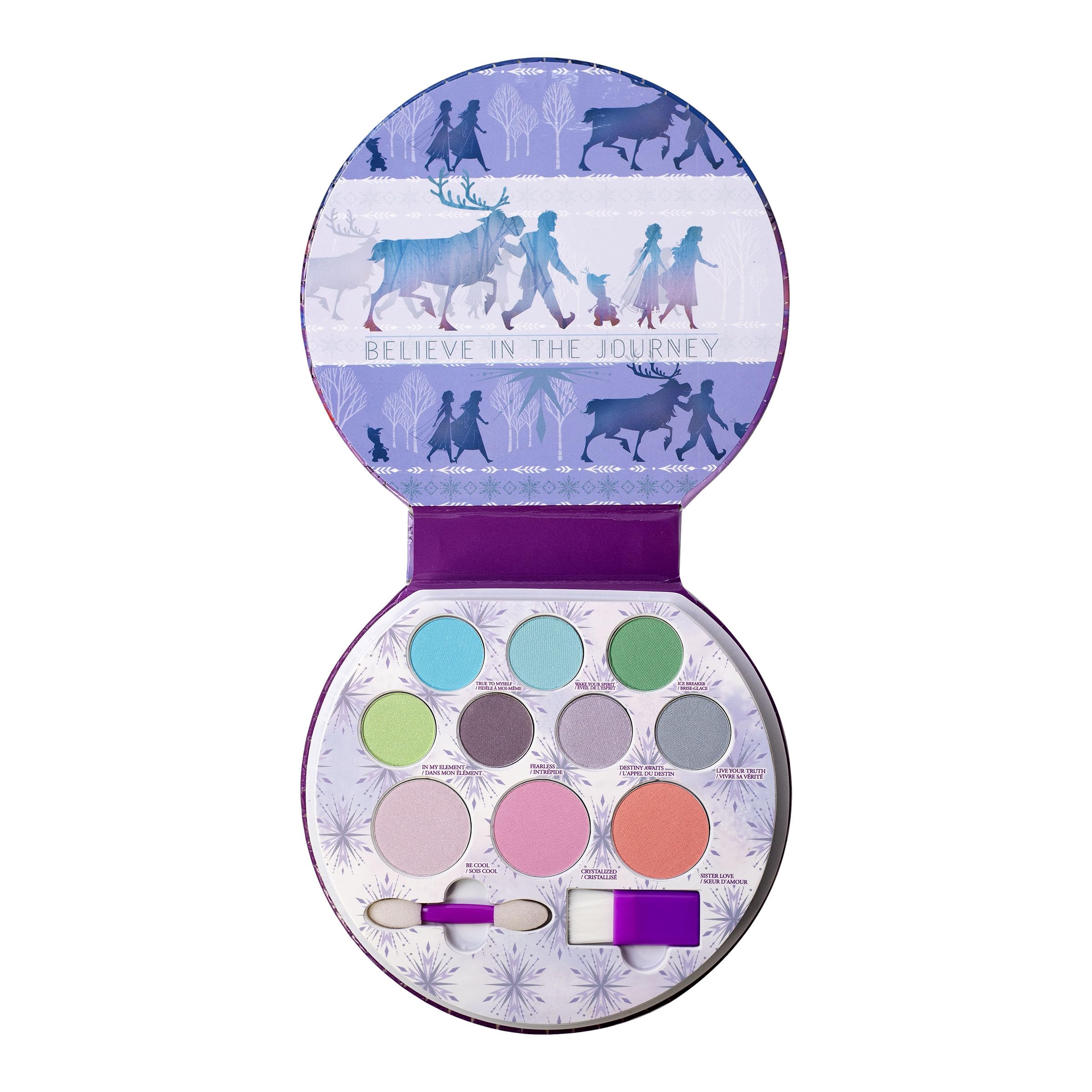 Lip Smacker Disney Frozen 2 Glitter Eyeshadow & Blush Makeup Palette, Melt For You Shimmer | Christmas Make Up Collection | Holi