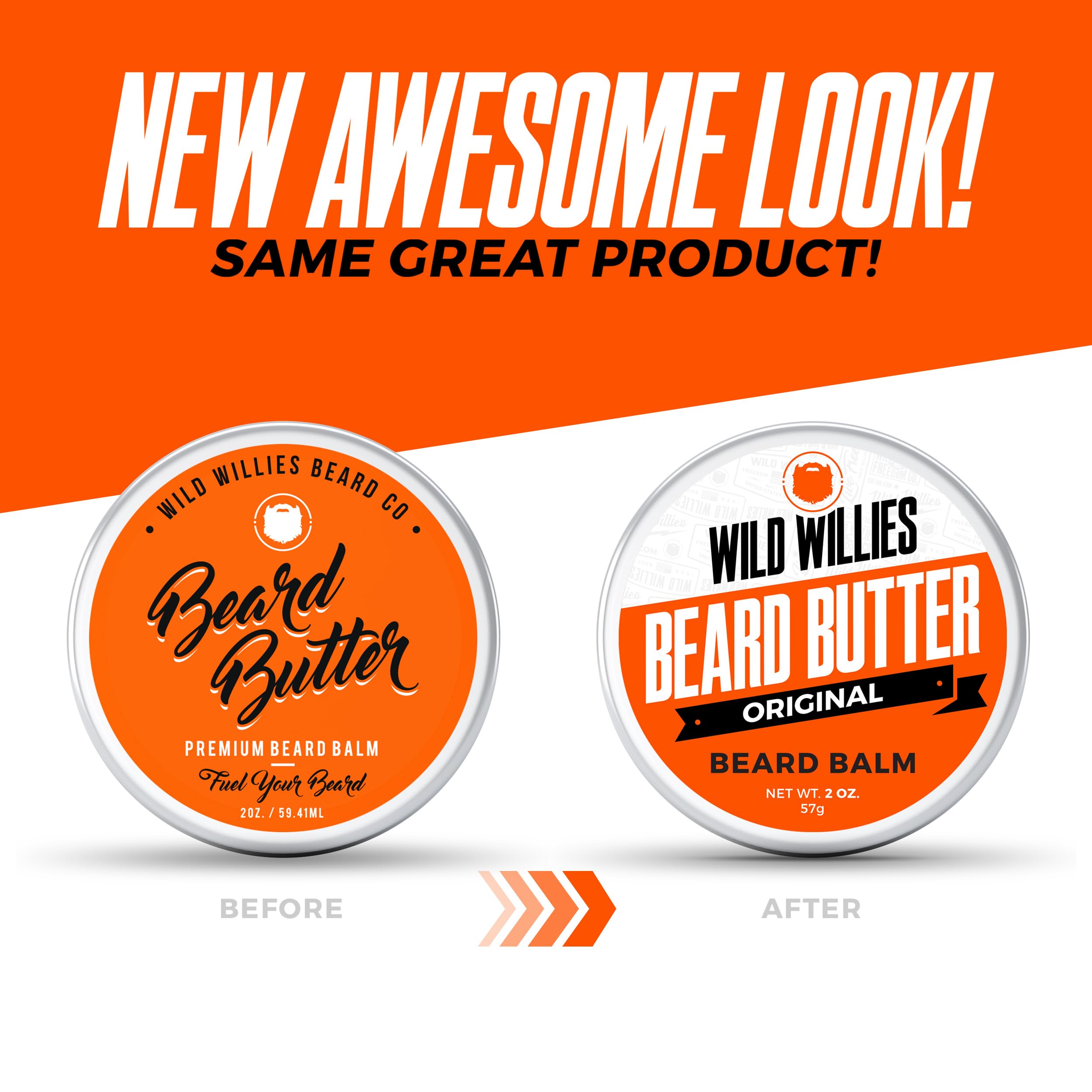 Wild Willies Beard Butter Leave-In Conditioner - Organic Beard Balm For Fast Beard Growth, Beard Care Softener - Beard Cream For