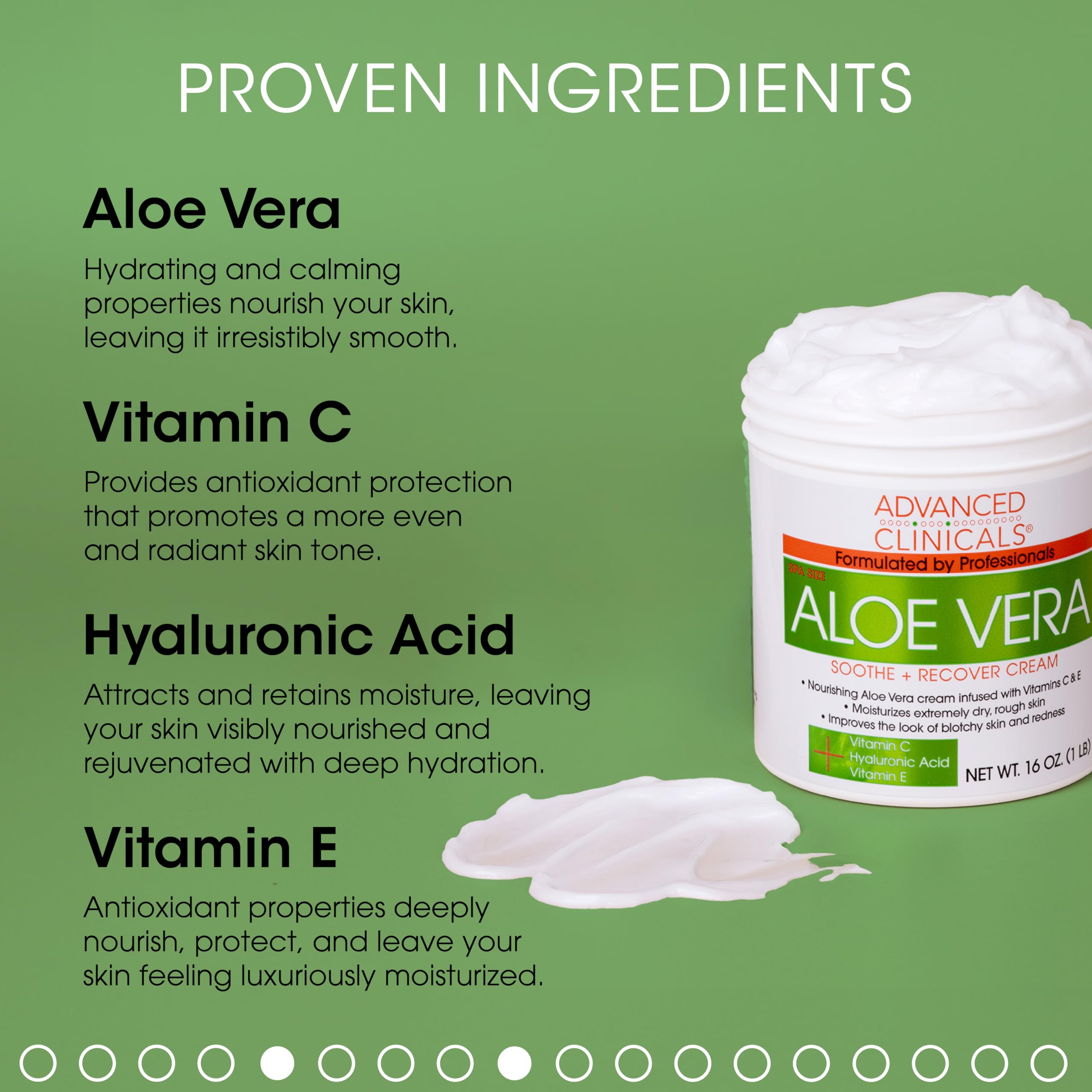 Advanced Clinicals Aloe Vera Lotion Sun Burn Recovery Cream | After Sun Body Lotion W/Vitamin C + Hyaluronic Acid | Sun Damaged