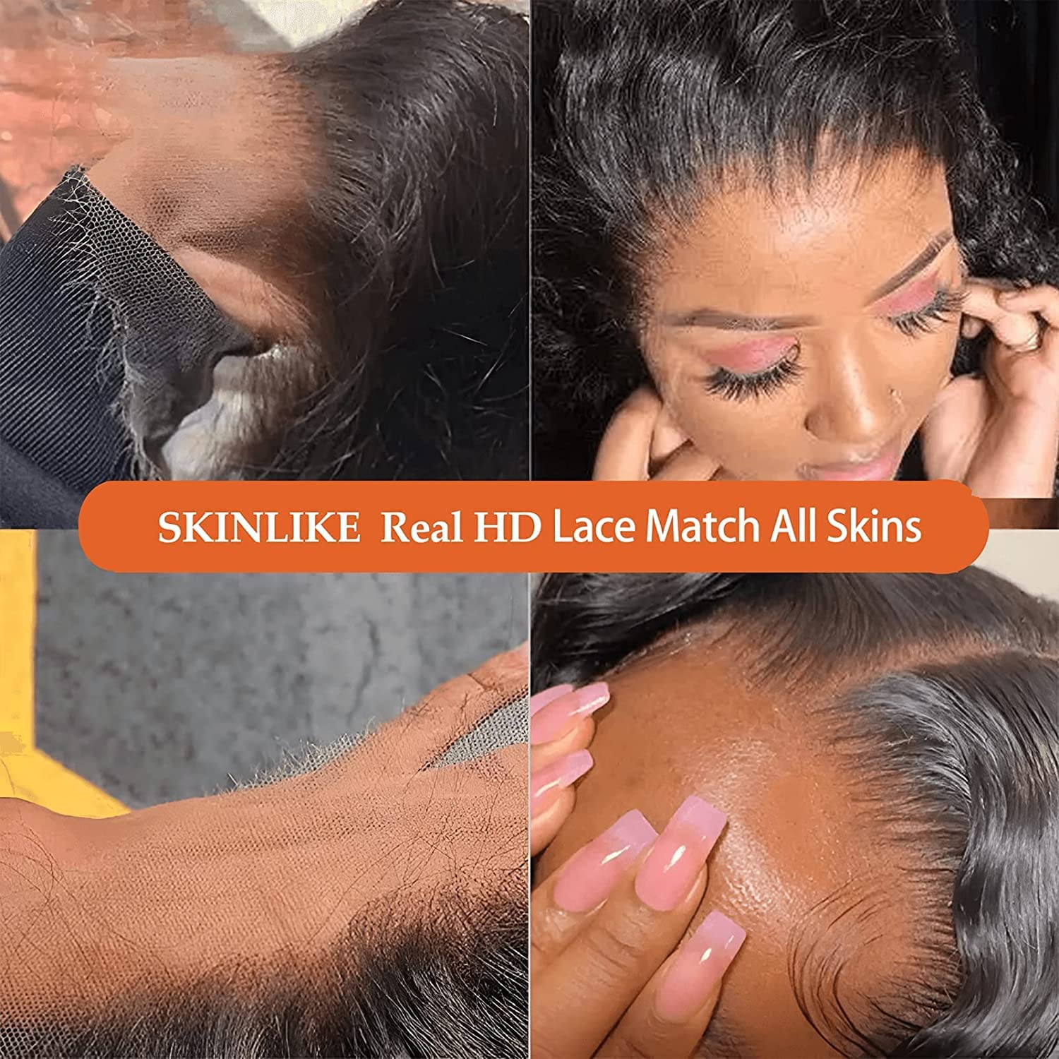 Beeos 13X6 Ultra-Fitted Hd Lace Wig, 250% Density Body Wave Lace Front Human Hair Wigs Pre Plucked Vivid Clean Hairline Bleached