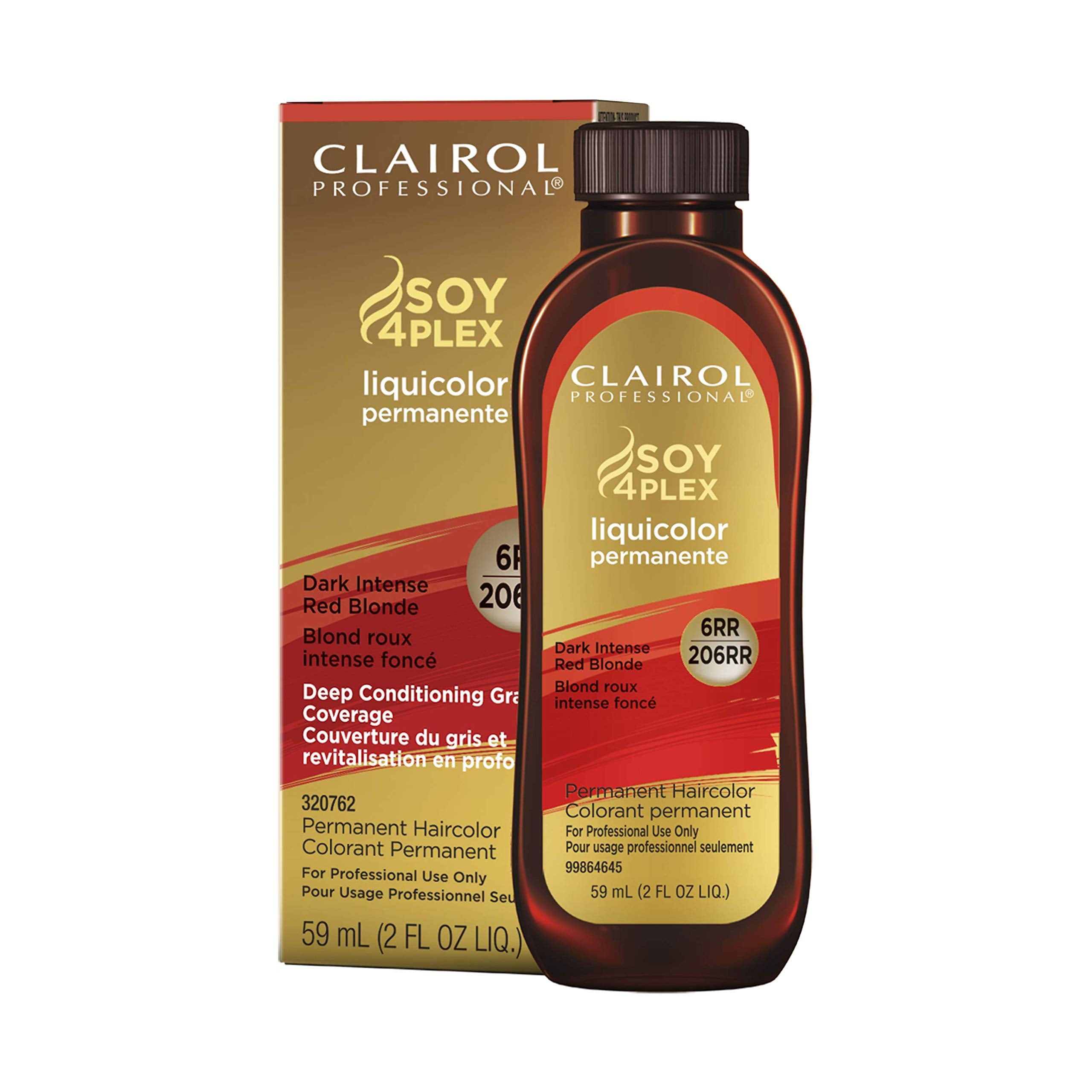 Clairol Professional Permanent Liquicolor for Blonde Hair Color, 6rr Dark Int Red Blonde, 2 oz