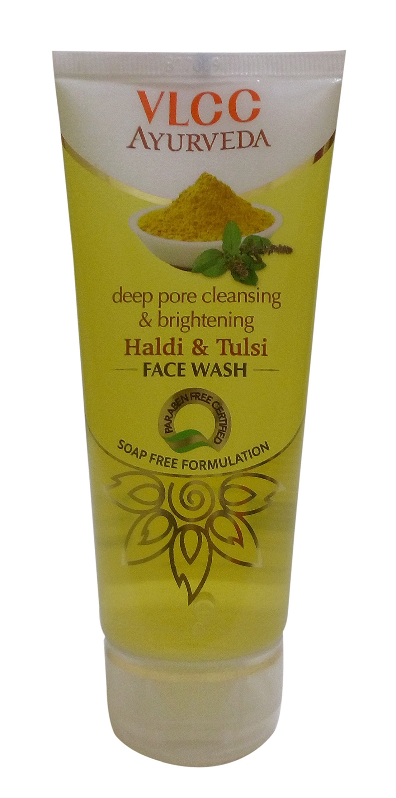 Vlcc Deep Pore Cleansing And Brightening Face Wash  Haldi And Tulsi, 100Ml Tube