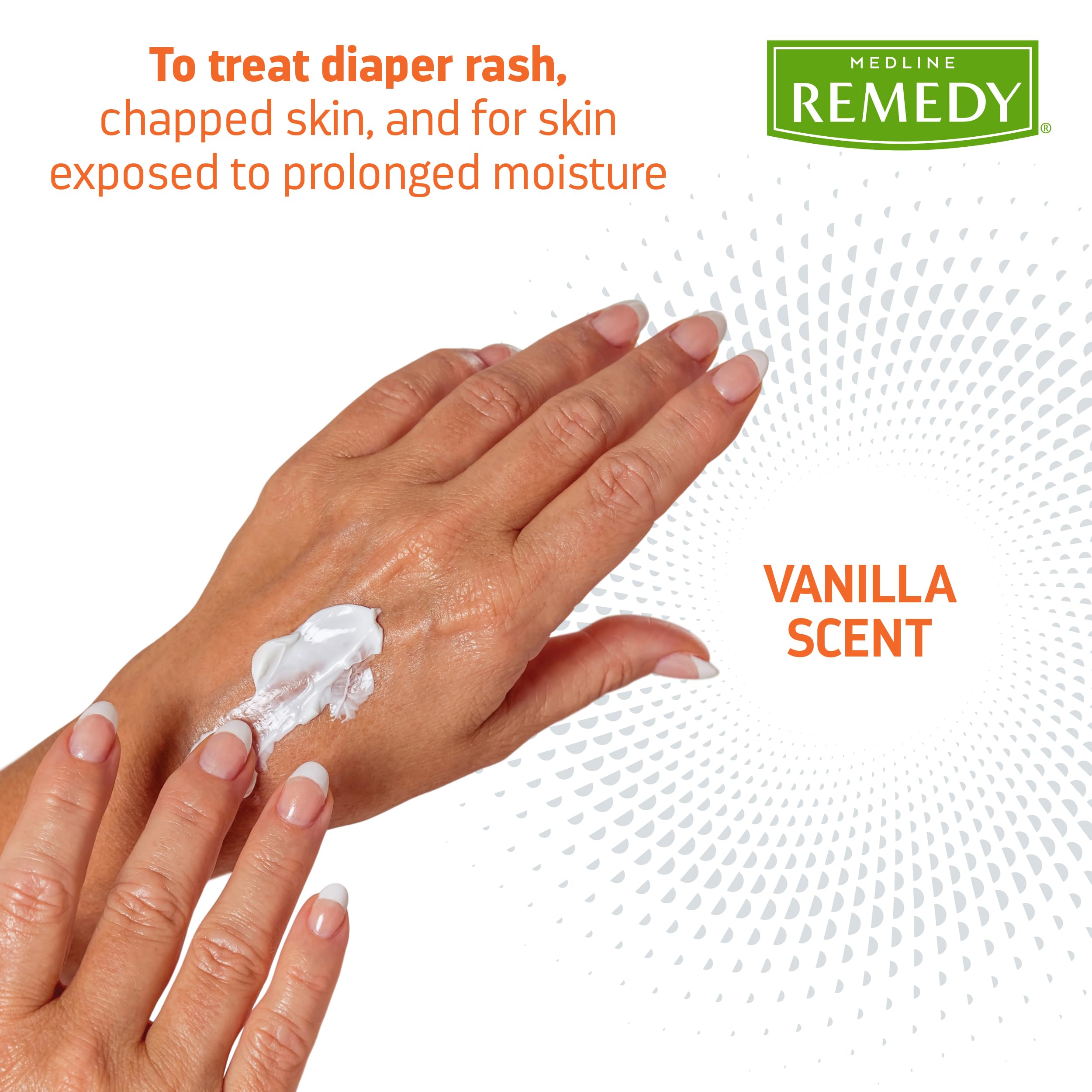 Medline Remedy Clinical Zinc Oxide Paste Skin Protectant, 144 Packets (0.13 Fl Oz), Vanilla Scent, Diaper Rash Cream, Incontinen