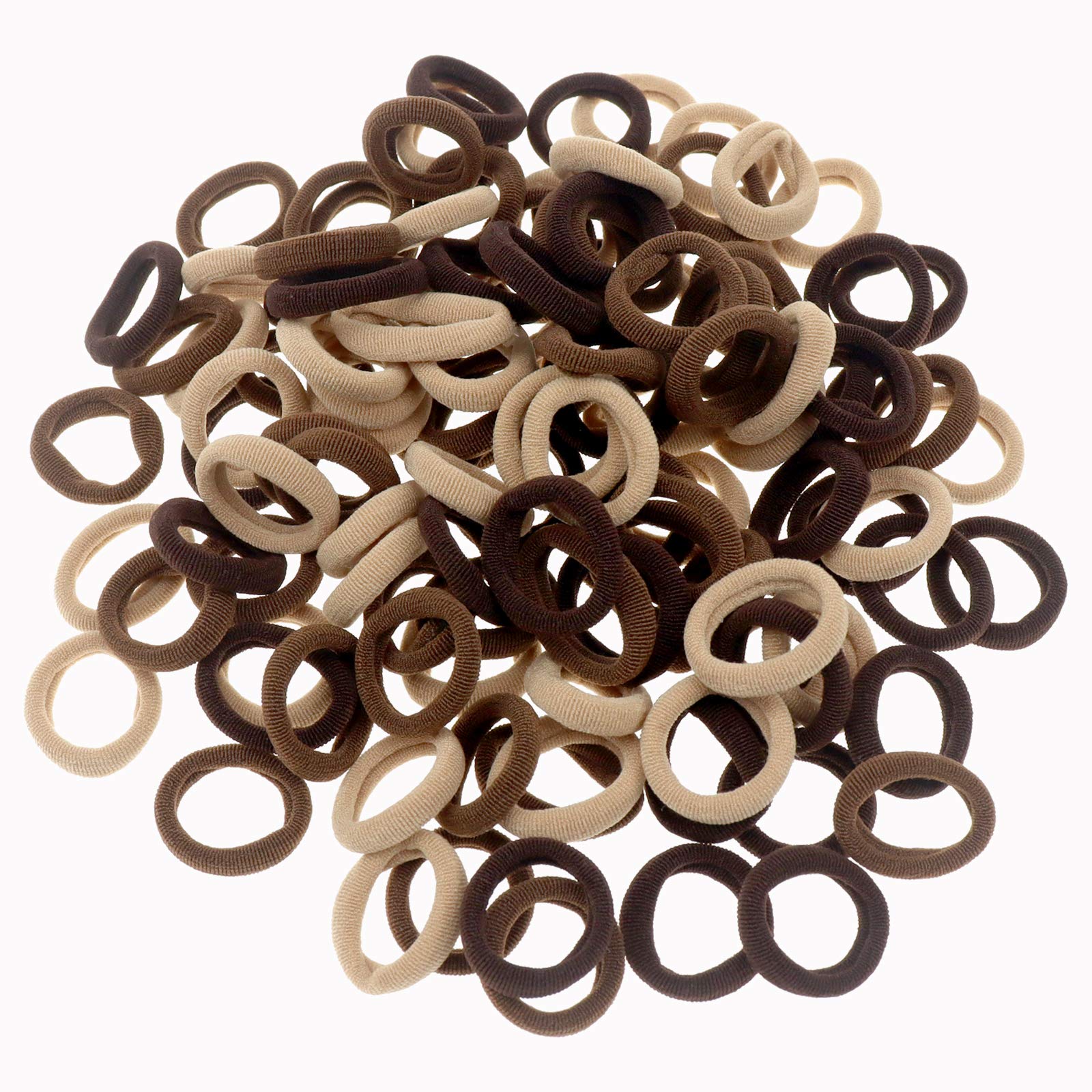 100 Pack Nylon Small Hair Ties Seamless Ponytail Holder Toddlers Baby Girls ' Hair Elastics